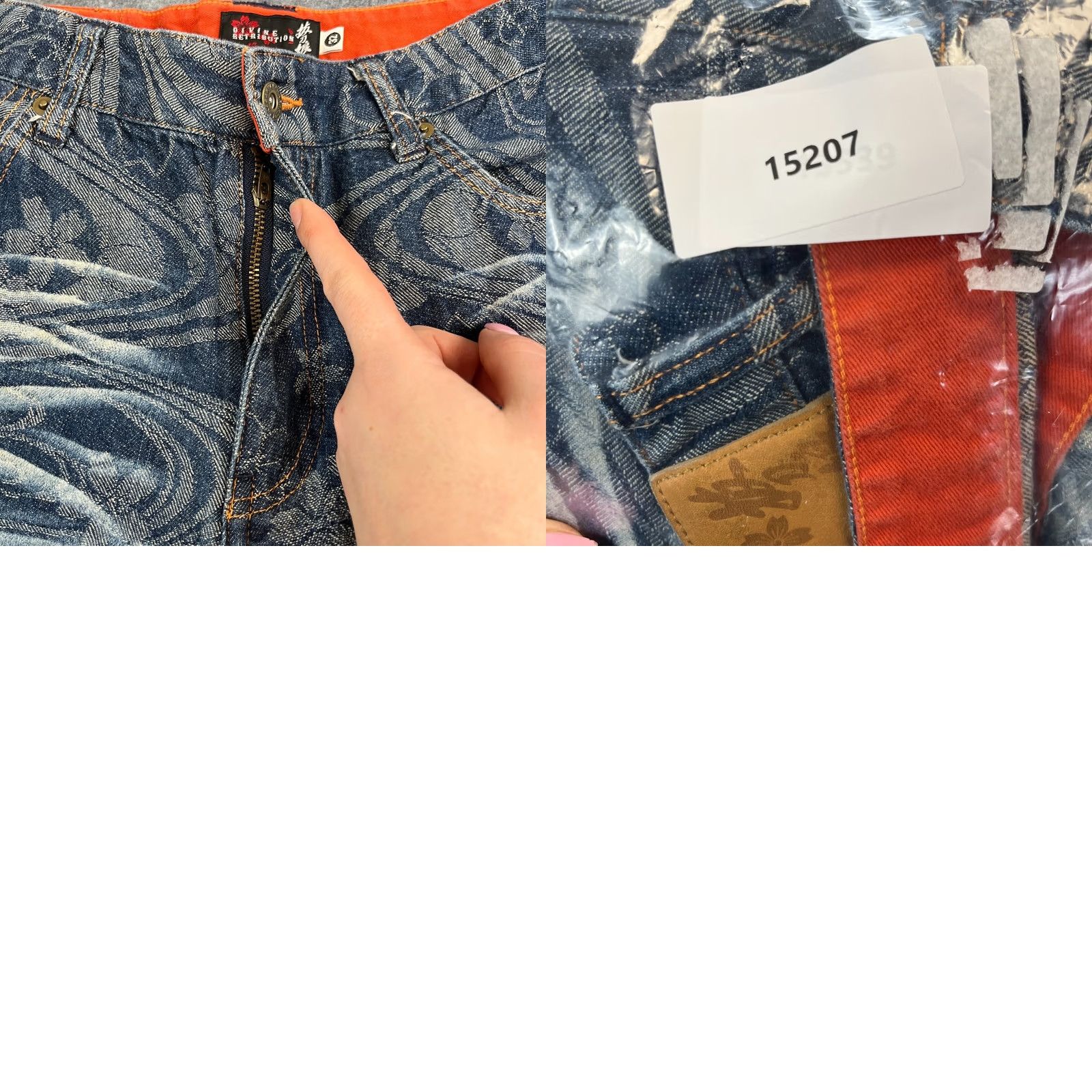 Vintage Devine Retribution Capri Jeans W30 UK 10 Blue Batou Musume Japanese Applique Jeans Capri Vintage Womens W30 10 Blue Size 30" / US 8 / IT 44 - 10 Thumbnail