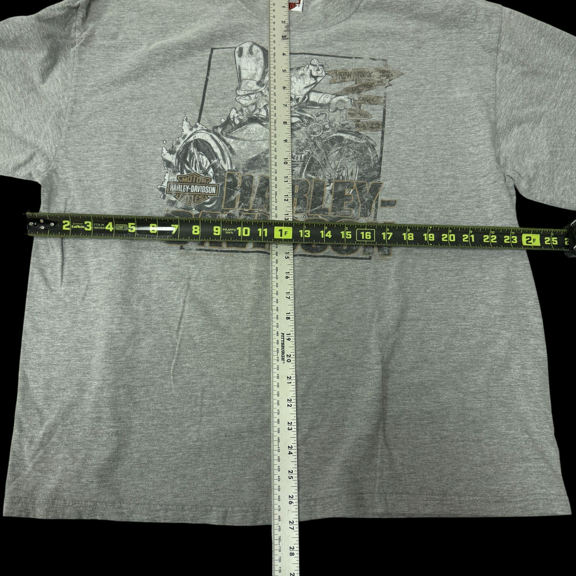 Harley Davidson H-D 2005 LOONEY TUNES Motorcycle Biker SPELLOUT L/S Shirt 2X Size US XXL / EU 58 / 5 - 6 Thumbnail
