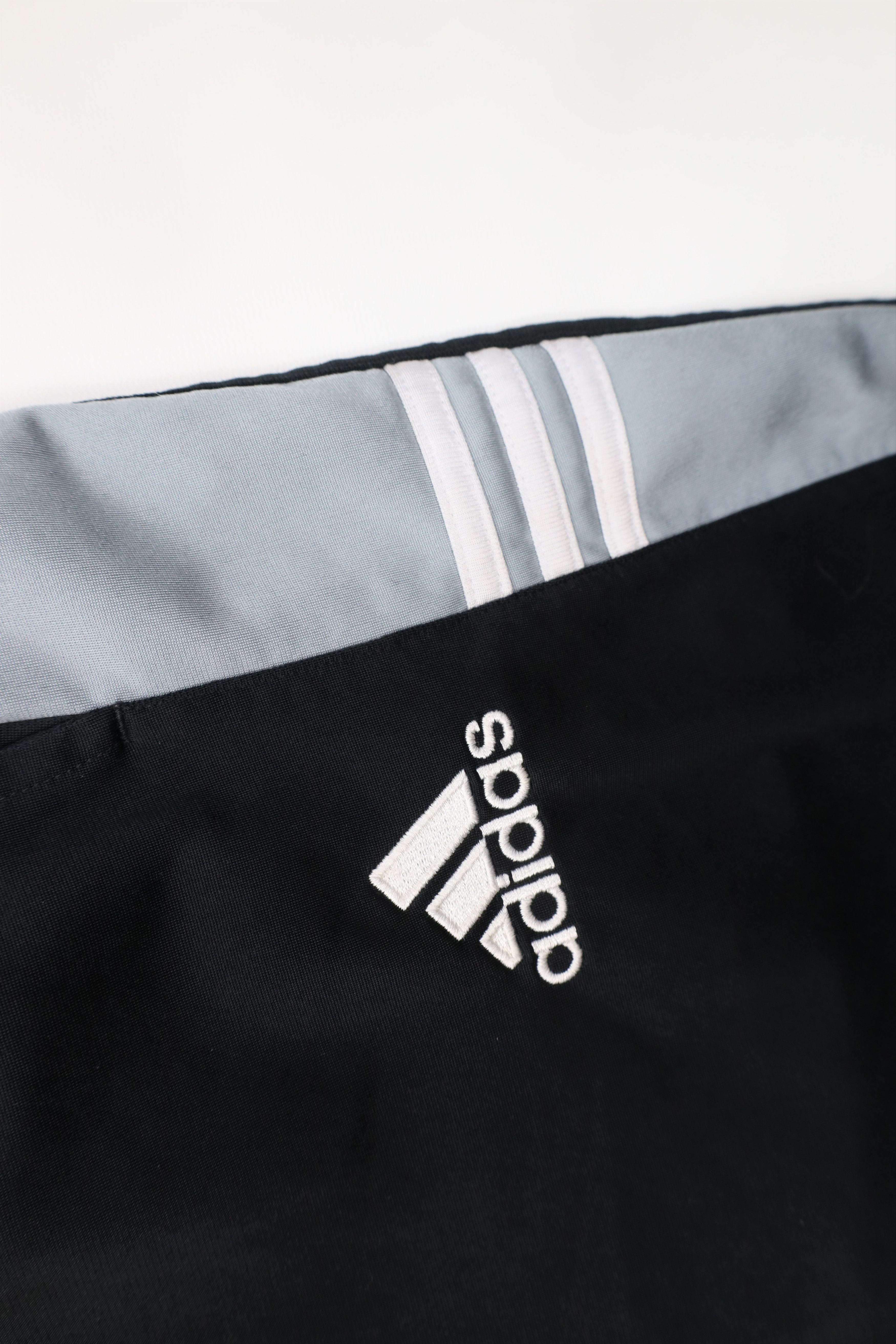 Adidas Vintage Y2K Adidas Spell Out Striped Wide Leg Pants Black Size US 34 / EU 50 - 8 Thumbnail