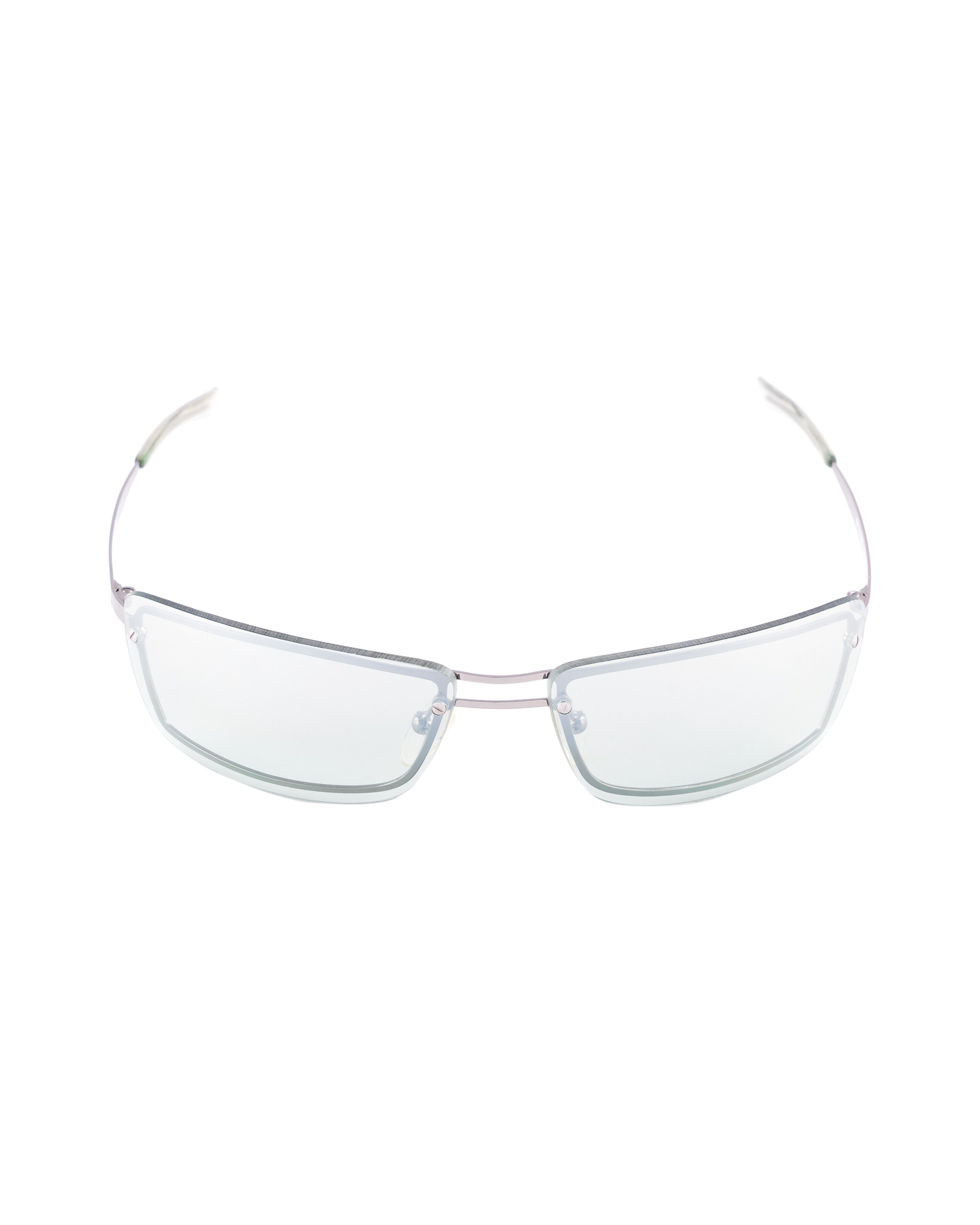 Valentino Oliver by Valentino 90's Clear Rectangular Sunglasses Size ONE SIZE - 2 Thumbnail