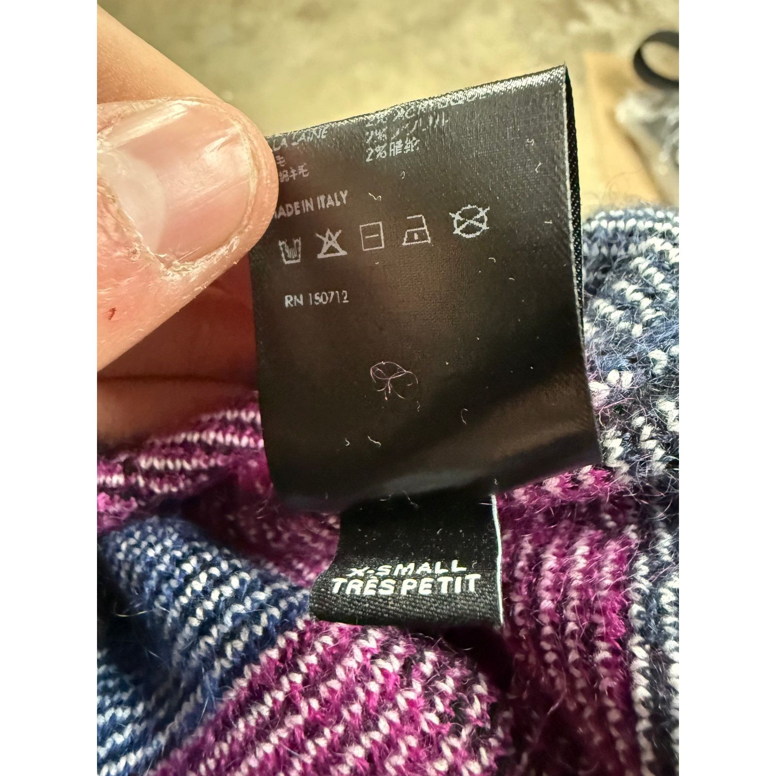 Amiri Amiri Mohair Sweater Multi Used XS Size US XS / EU 42 / 0 - 5 Thumbnail
