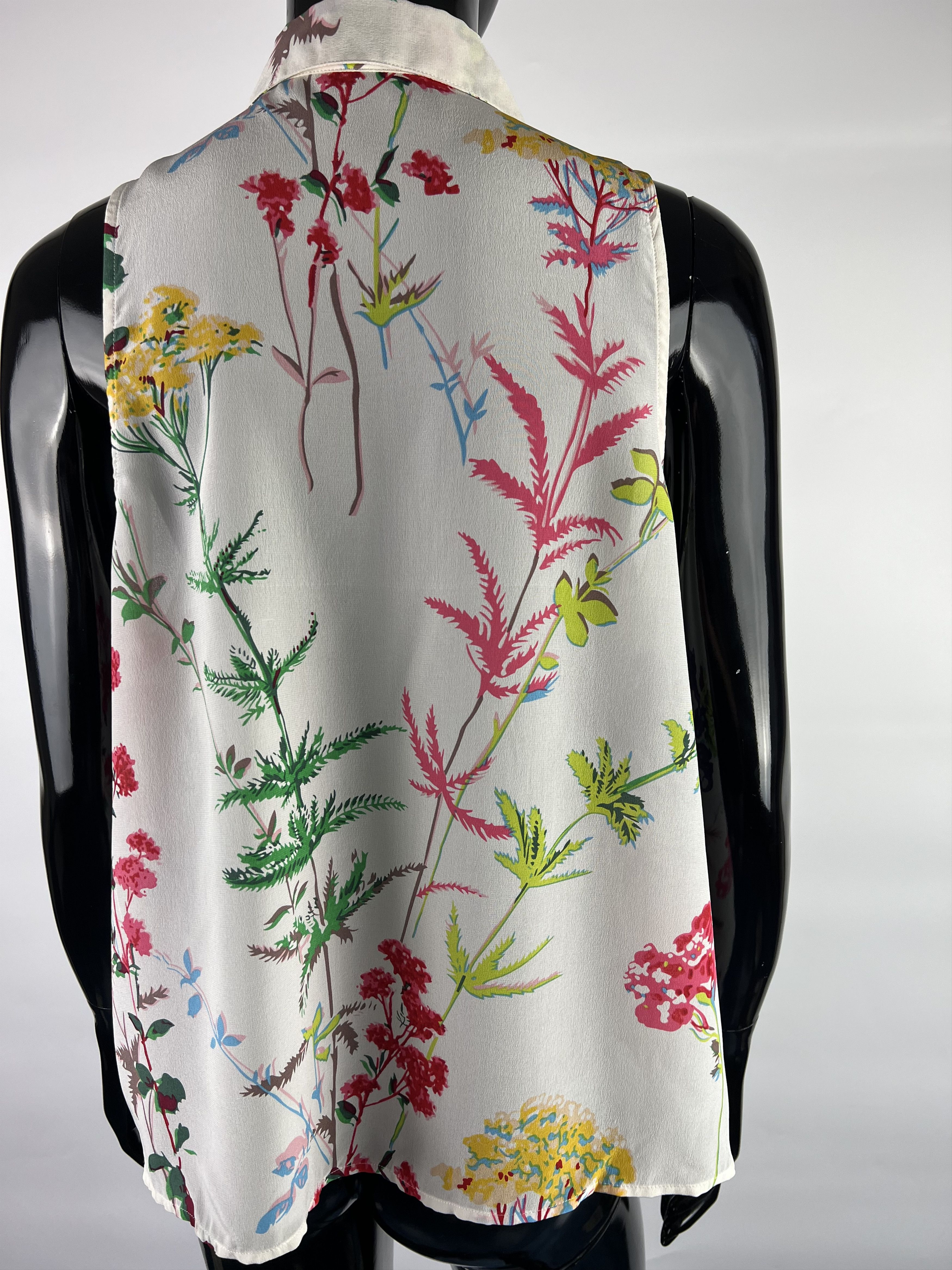 Equipment Equipment Sleeveless 100% Silk Button Up Shirt Blouse Top L Size L / US 10 / IT 46 - 4 Thumbnail