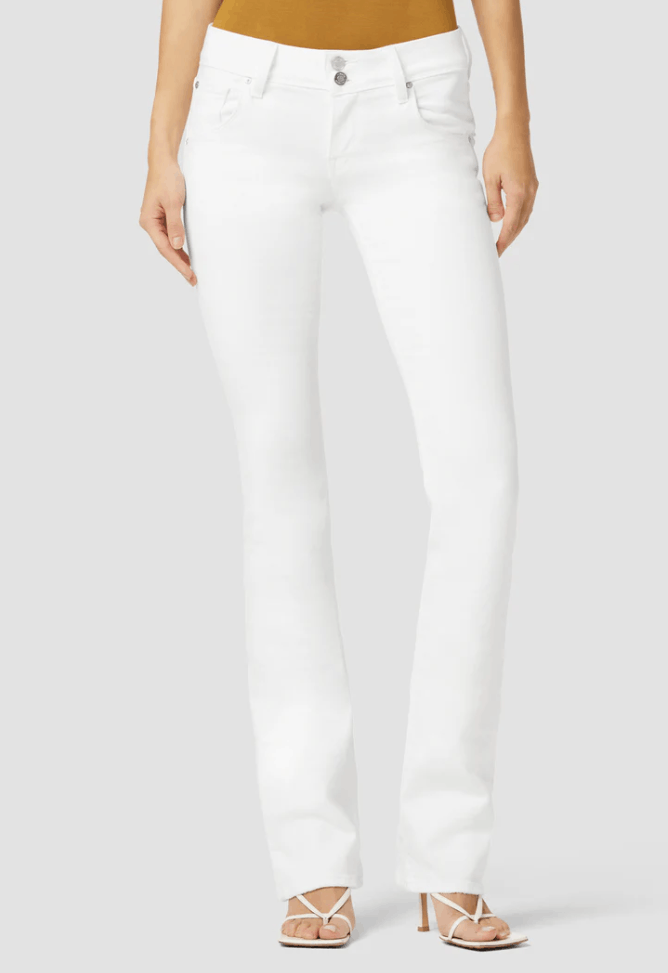 Hudson Hudson Beth Mid-Rise Baby Bootcut Jeans White ( 28 ) Size 28" / US 6 / IT 42 - 1 Thumbnail