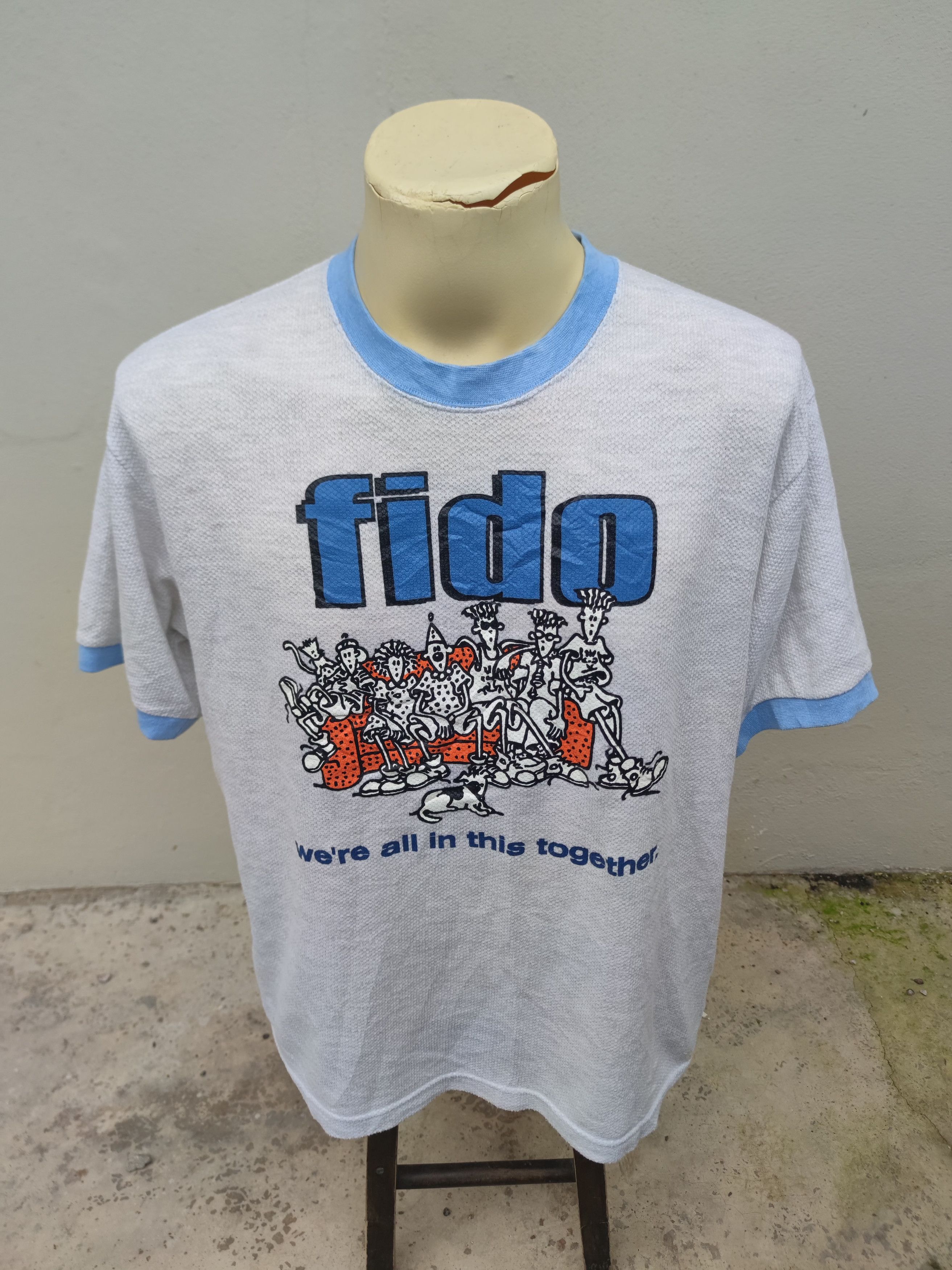 Vintage Vintage FIDO DIDO T Shirt Size US L / EU 52-54 / 3 - 3 Thumbnail