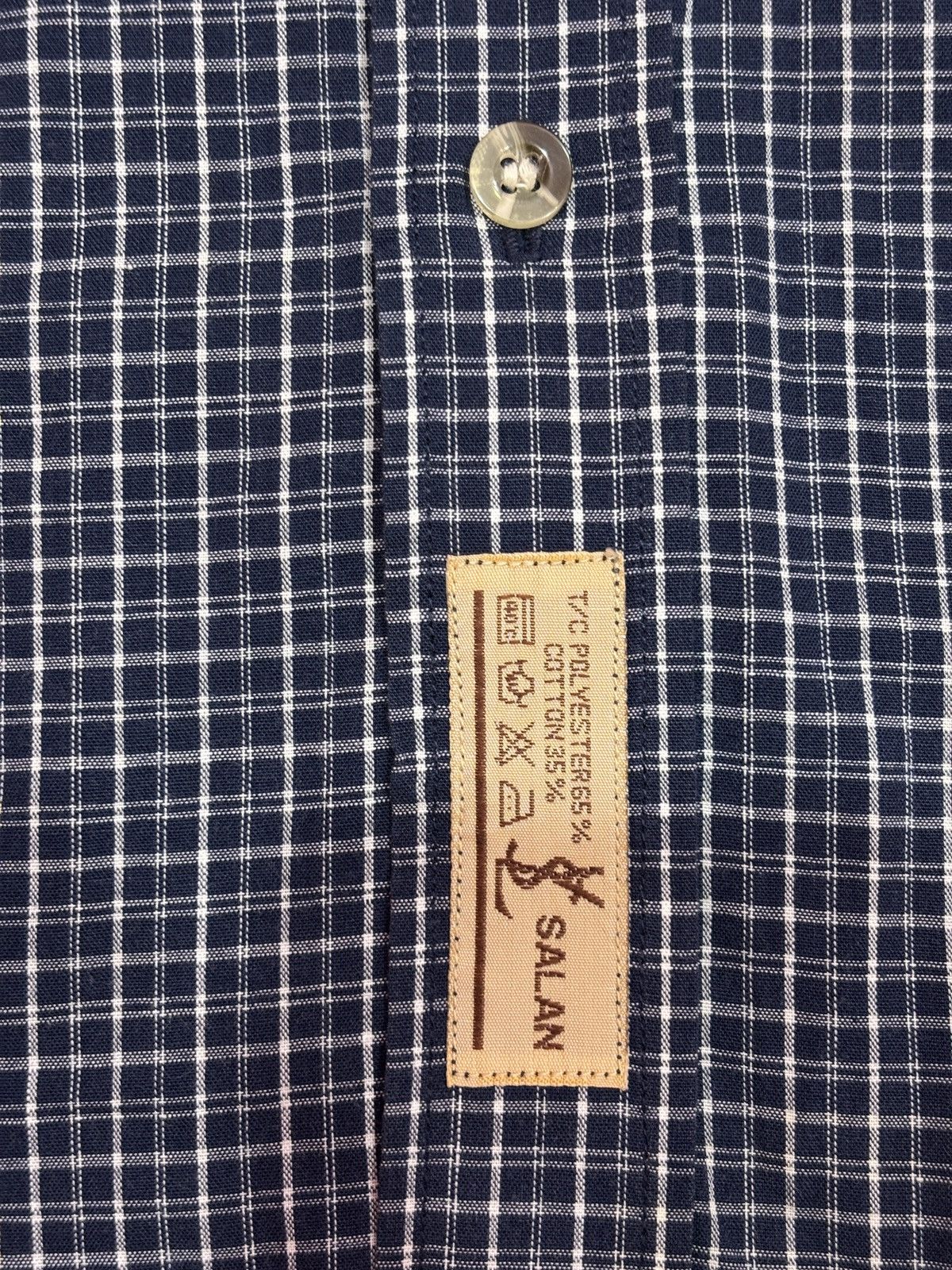 Vintage × Yves Saint Laurent YSL Yves Saint Laurent Salan Button Up Long Sleeve Shirt Size US M / EU 48-50 / 2 - 4 Thumbnail