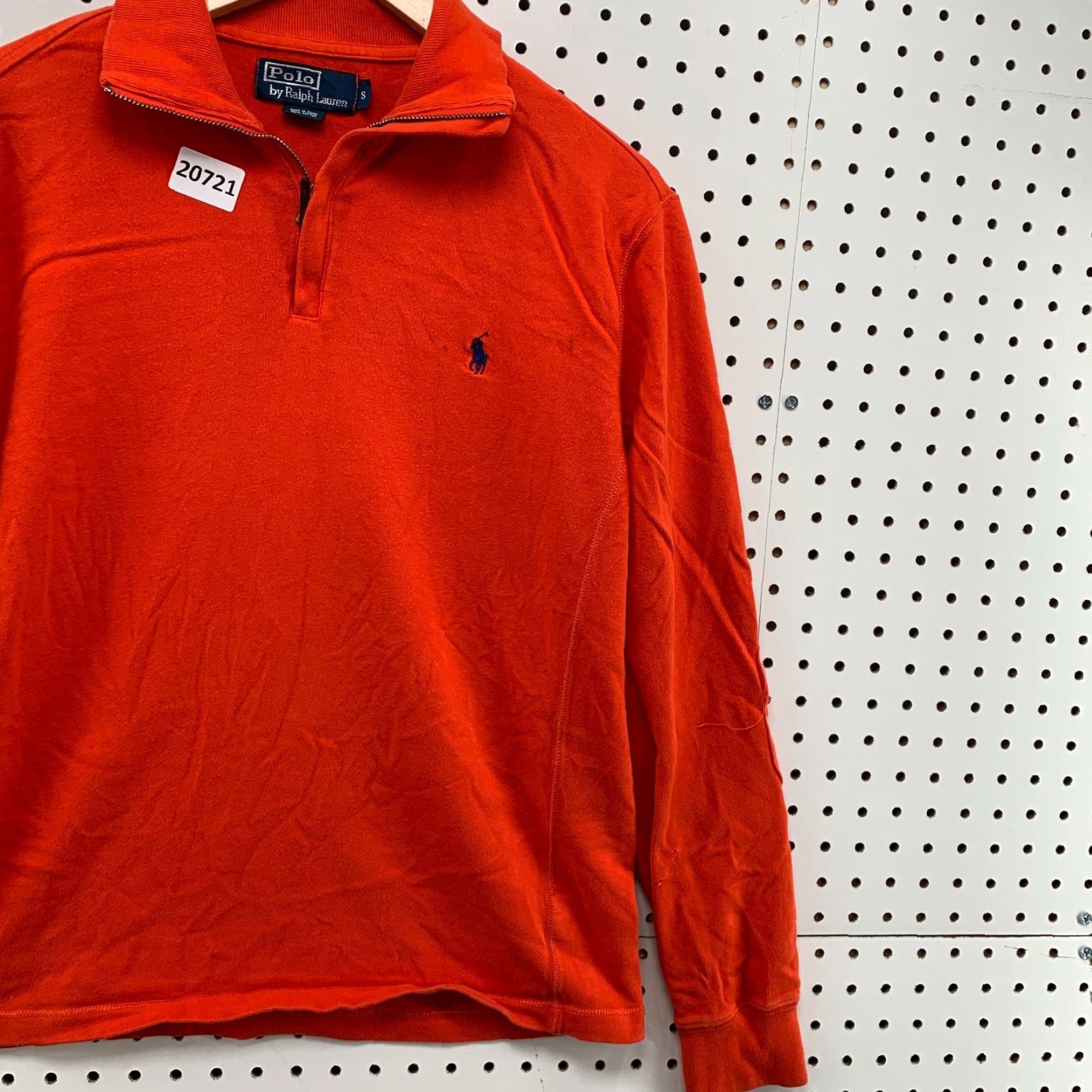 Polo Ralph Lauren VINTAGE Polo Ralph Lauren 1/4 Zip Pullover Sweater Orange Adult Small Preppy Mens Size US S / EU 44-46 / 1 - 4 Thumbnail