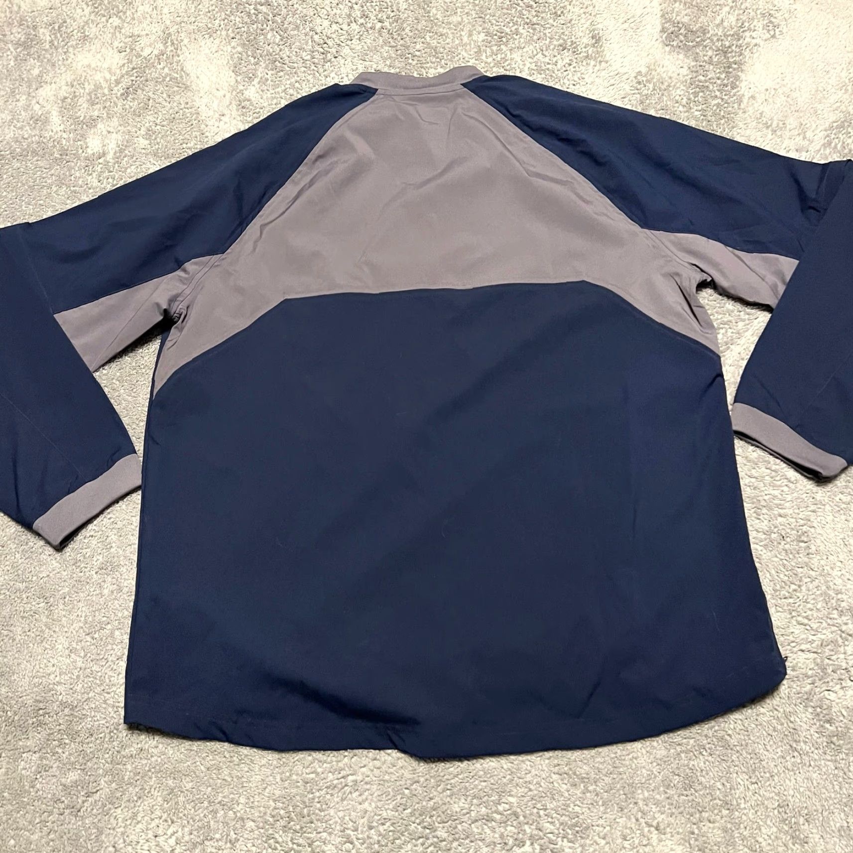 Adidas Adidas Jacket Mens XL Michigan Wolverines Long Convertible Sleeve Quarter Zip Blue Windbreaker Size US XL / EU 56 / 4 - 2 Thumbnail