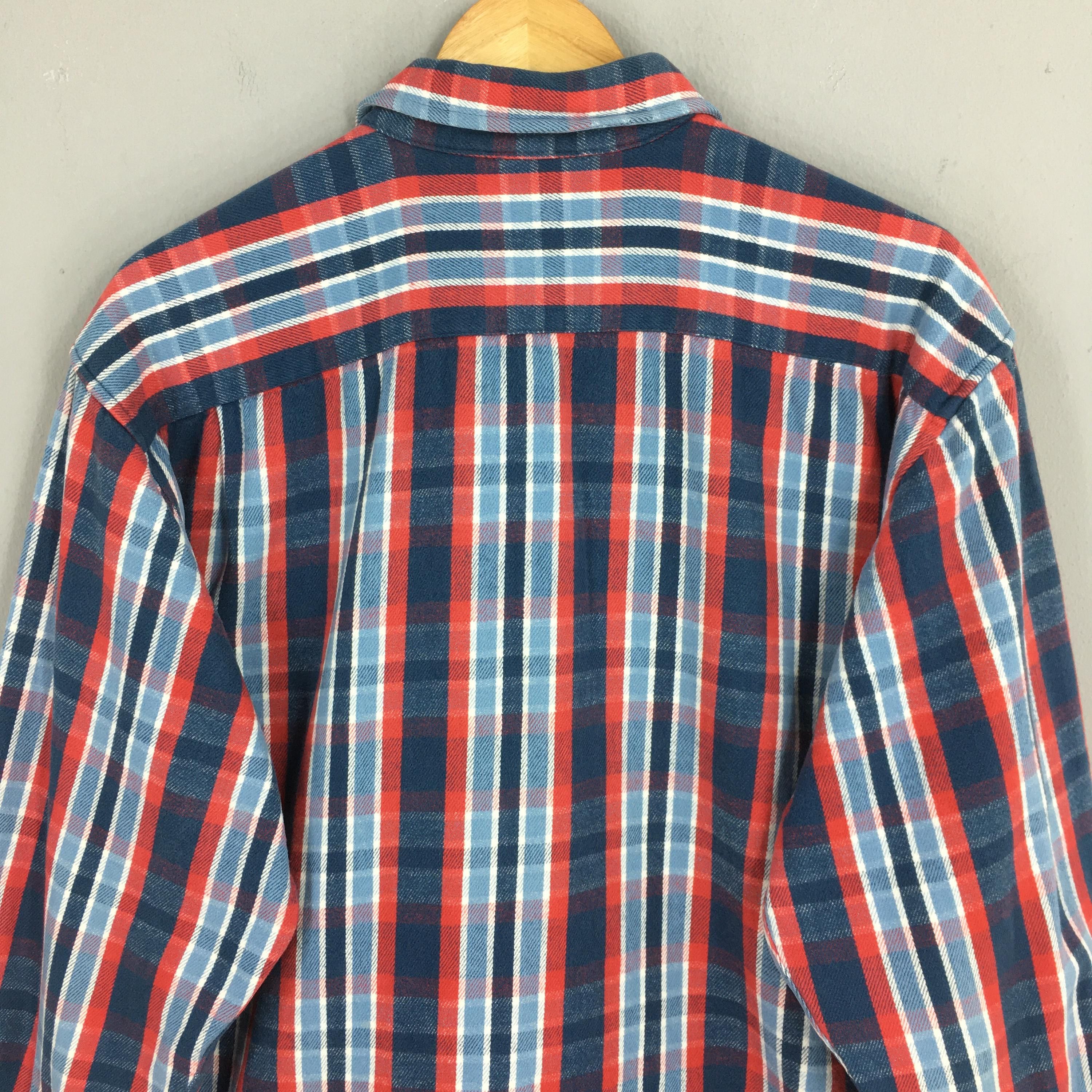 Vintage 90s Wrangler Checkered Multicolor Shirt Large