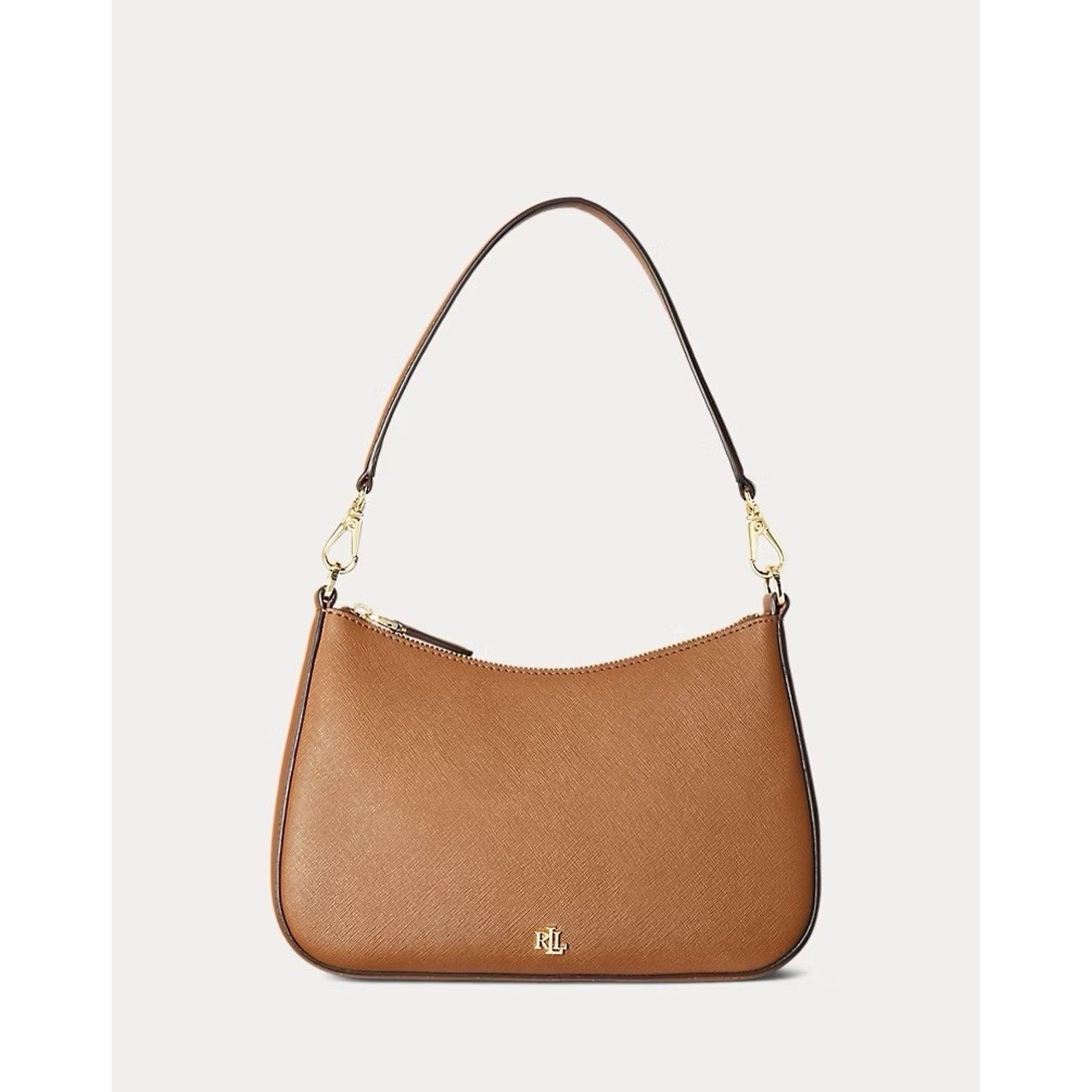 Lauren Ralph Lauren NWT Ralph Lauren Crosshatch Leather Medium Danni Bag Tan Size ONE SIZE - 5 Thumbnail