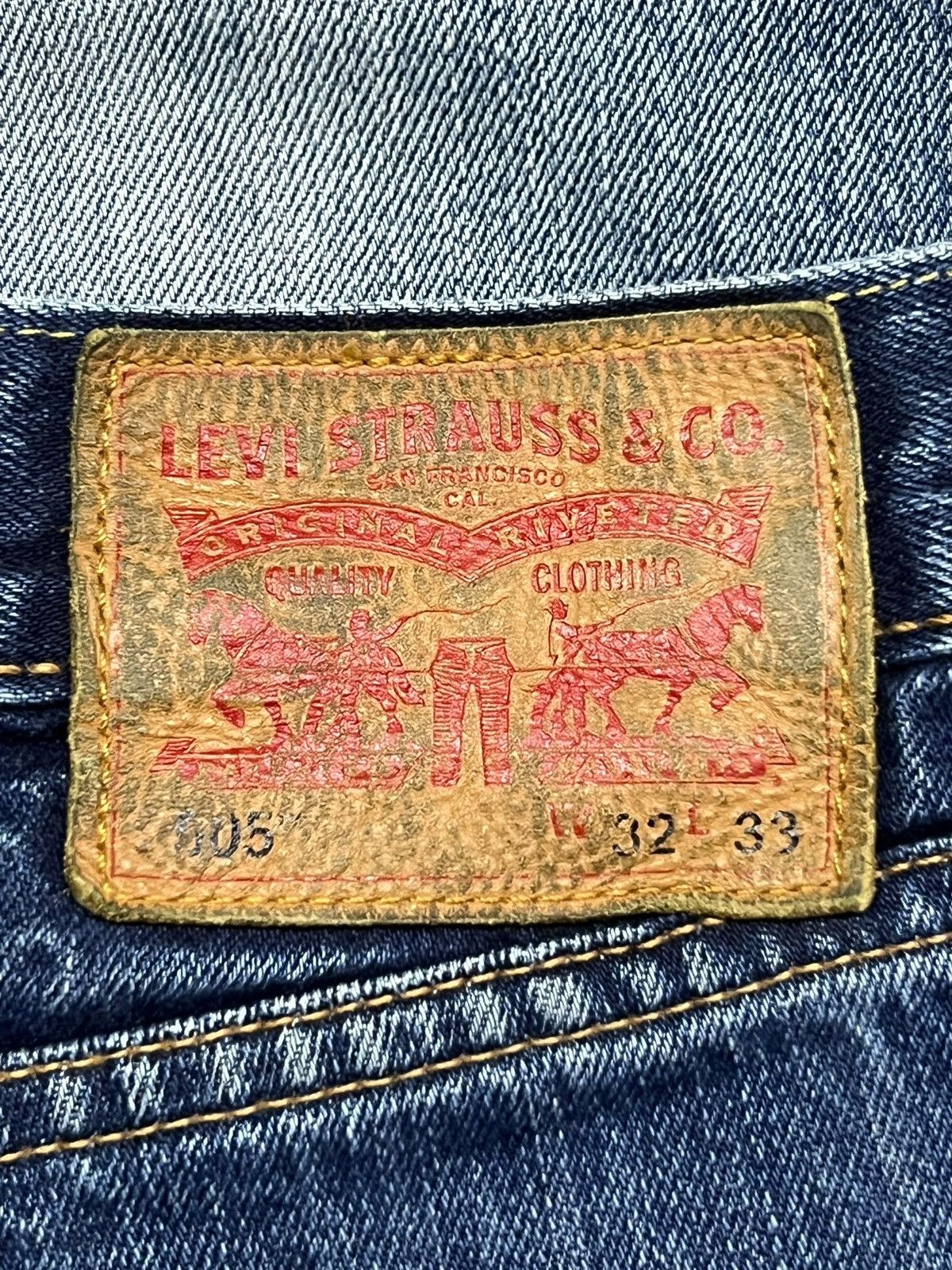Levi's Vintage Levi’s 505 - Faded Wash, Distressed Denim Size US 32 / EU 48 - 13 Thumbnail
