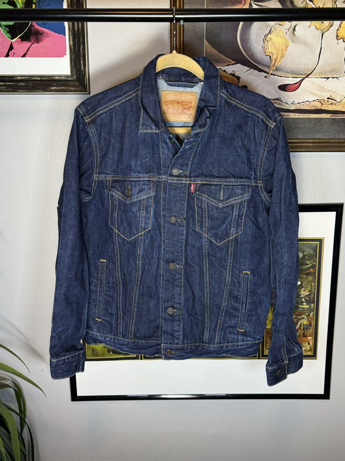 Levi's Levi’s Dark Blue Denim Jacket Size US M / EU 48-50 / 2 - 1 Thumbnail