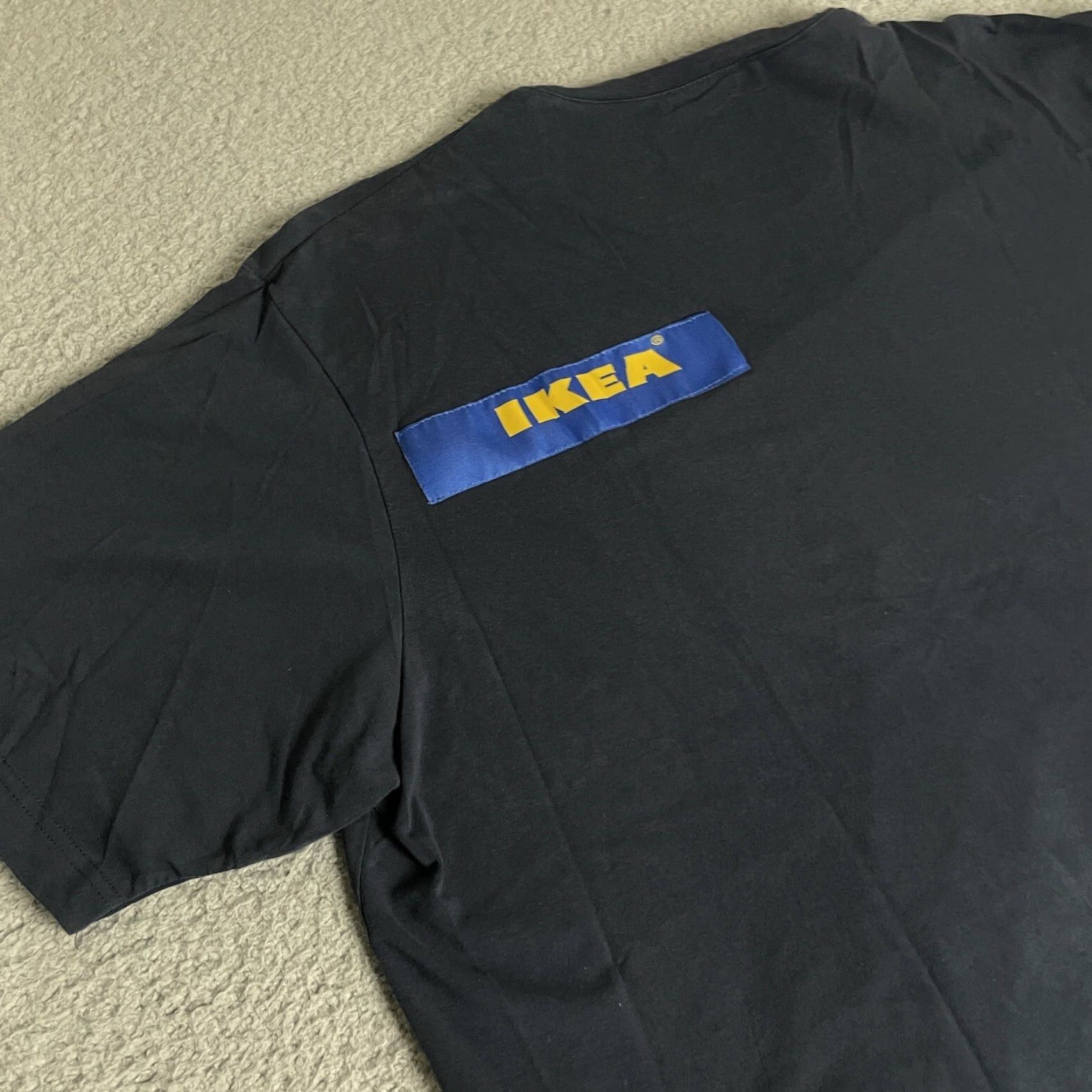 Ikea VINTAGE IKEA Polo Shirt Mens XL Short Sleeve Yellow Blue Stripe Collared Logo Cotton Size US XL / EU 56 / 4 - 6 Thumbnail