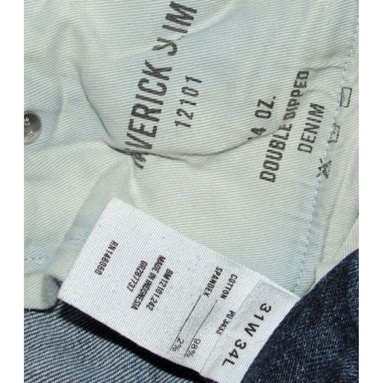 Buck Mason BUCK MASON Maverick Slim Double Dipped Denim Jeans 31 x 30 Mens Blue Size US 31 - 6 Thumbnail