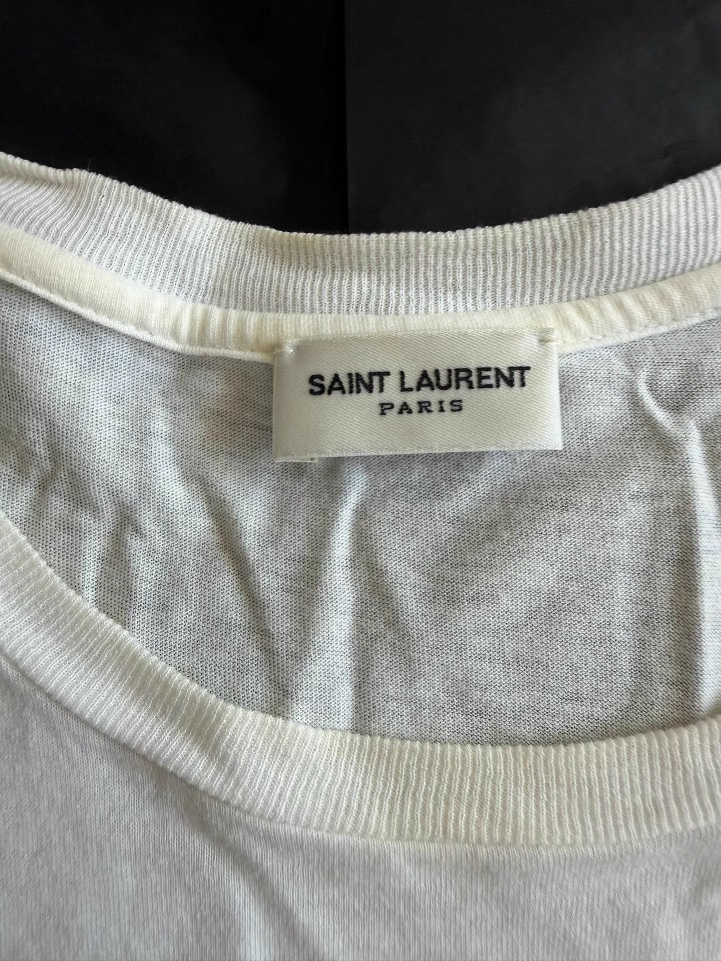 Saint Laurent Paris Saint Laurent Men's Phone Lady Printed T-shirt K33 Size US S / EU 44-46 / 1 - 4 Thumbnail