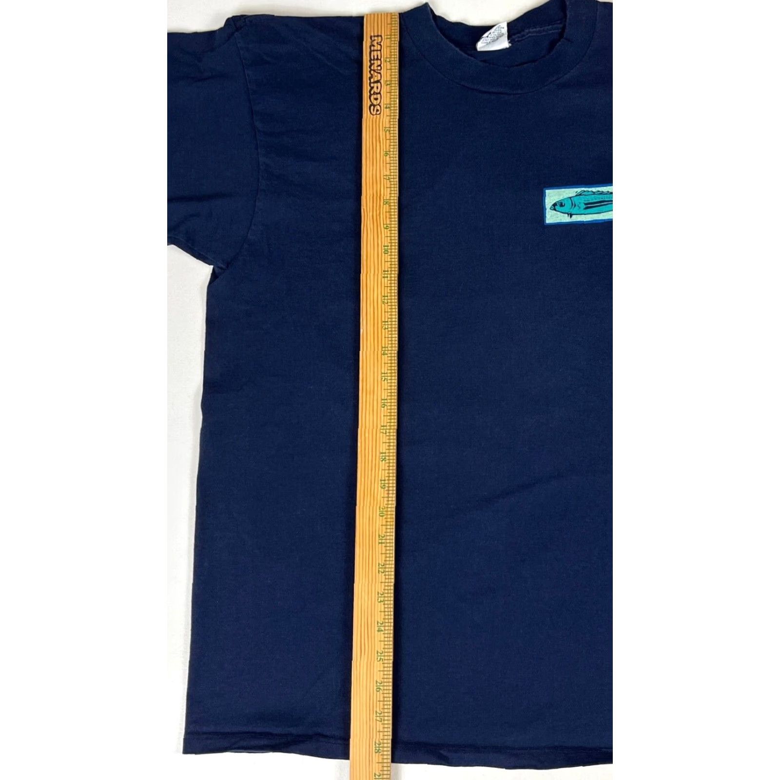 Vintage VINTAGE M Sport T-Shirt XL Navy Fish Double-Sided Men Size US XL / EU 56 / 4 - 7 Thumbnail