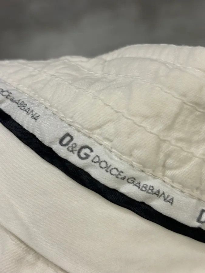 Dolce & Gabbana 2000s Dolce & Gabbana White Cotton Cargo Pants Size US 30 / EU 46 - 10 Thumbnail
