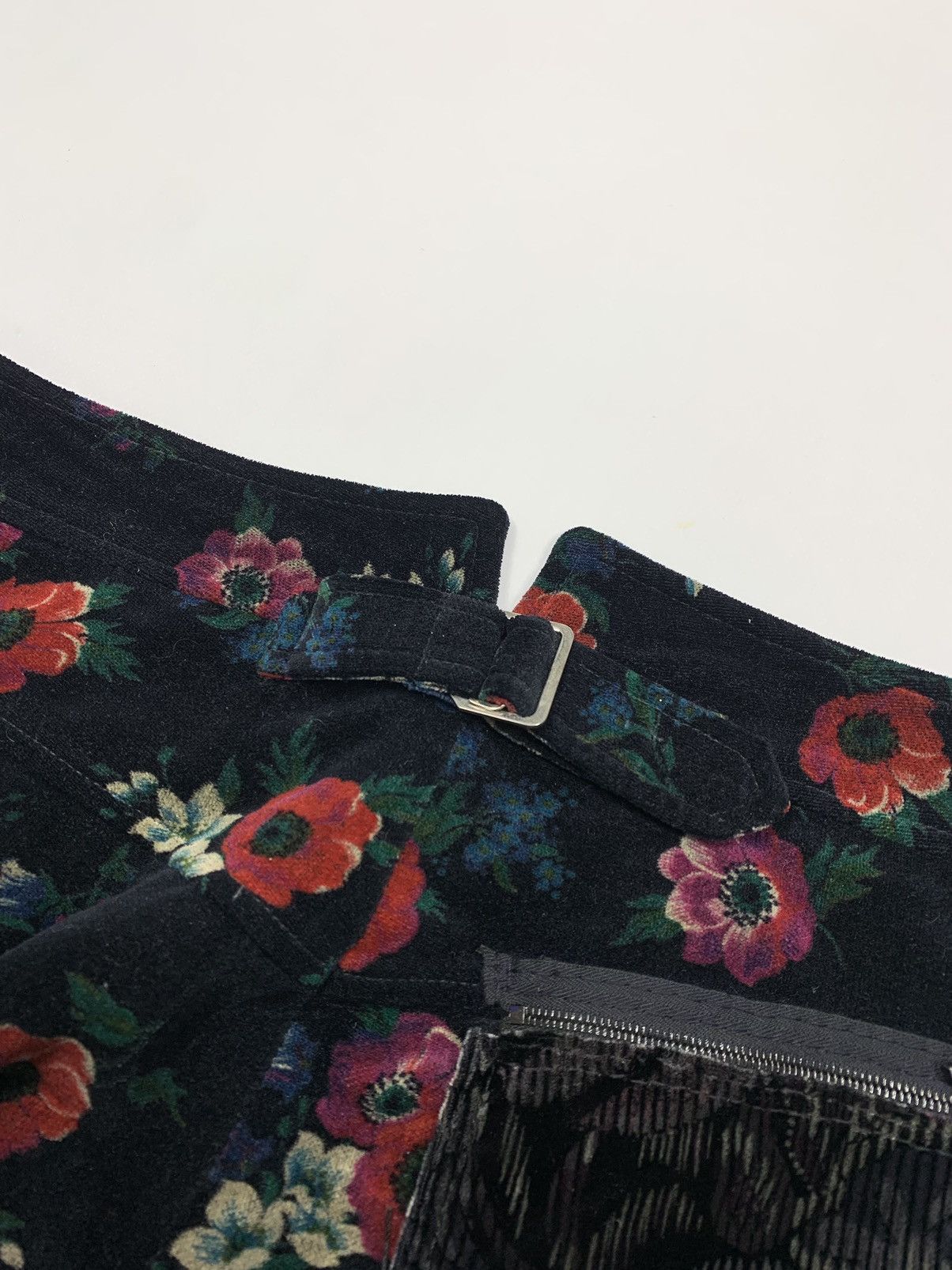 Kenzo Kenzo Vilvet Flowers Pant Vintage 80s Made In France Size 26" / US 2 / IT 38 - 15 Thumbnail