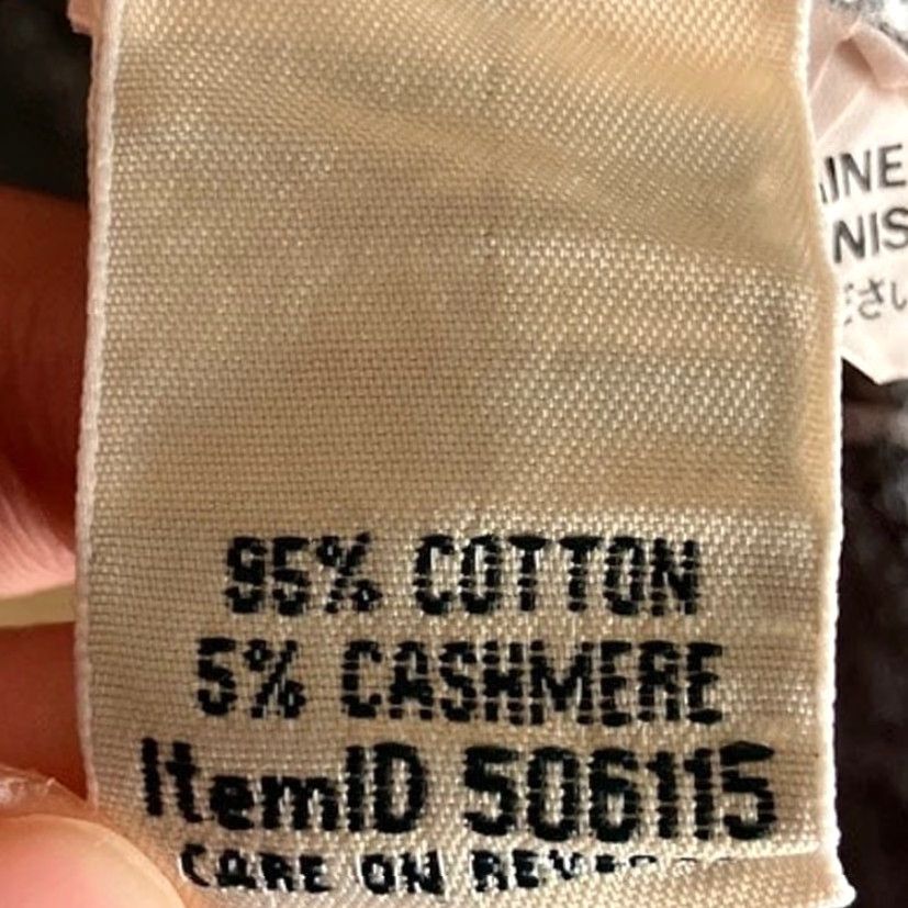 Vintage VINTAGE L.L. Bean Womens Cardigan Gray White Fair Isle Button Front Cashmere XS Sweater Size XS / US 0-2 / IT 36-38 - 7 Thumbnail
