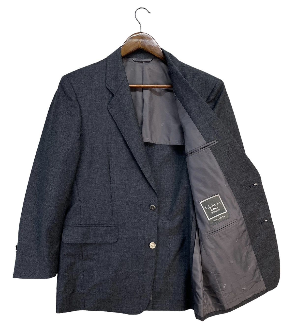 Christian Dior Monsieur Vintage Christian Dior Monsieur Blazer/Coat Size 48R - 2 Thumbnail