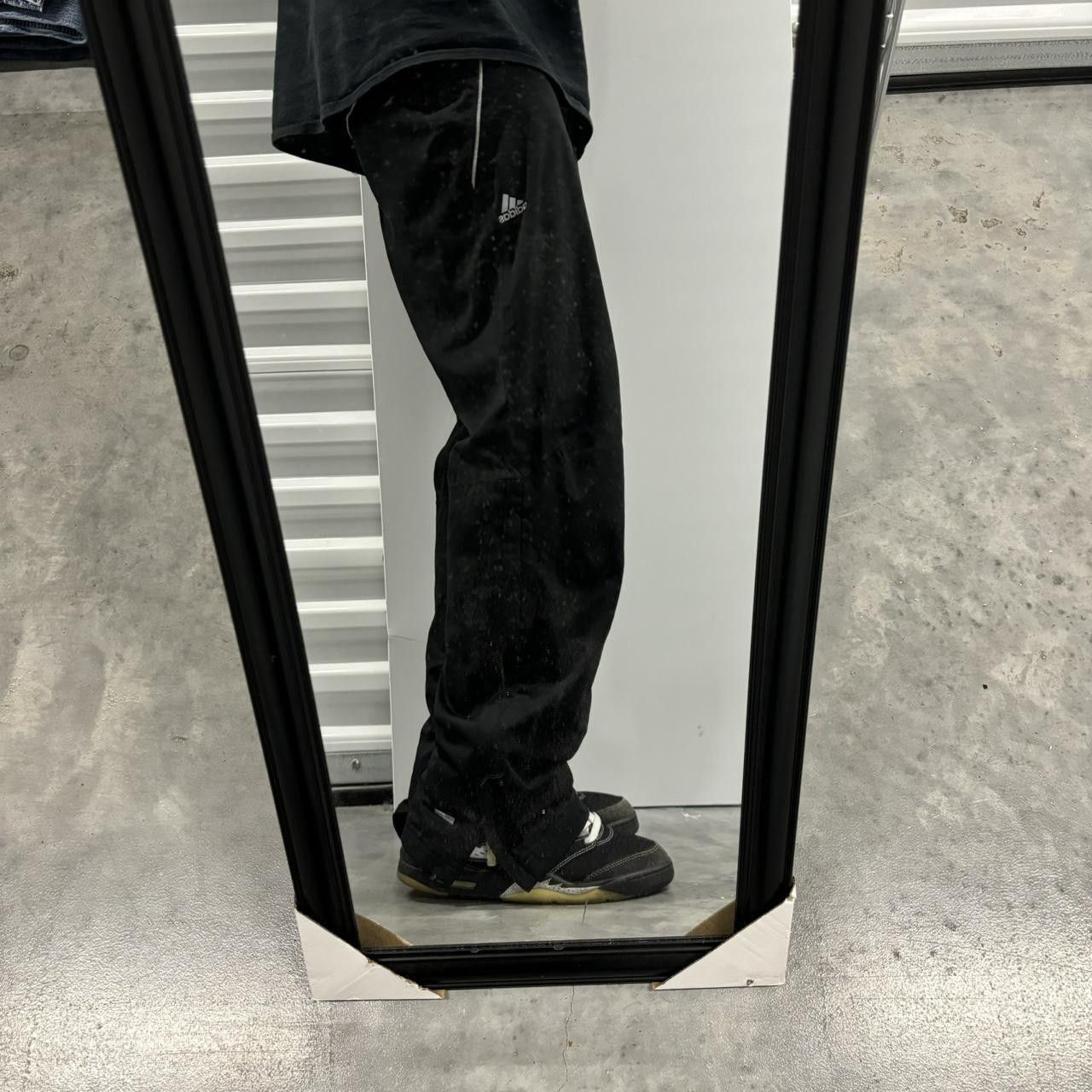 Adidas × Vintage Crazy Vintage Y2K/2000s Black Adidas Athletic Drill Essential Track Pants! Size US 28 / EU 44 - 1 Thumbnail
