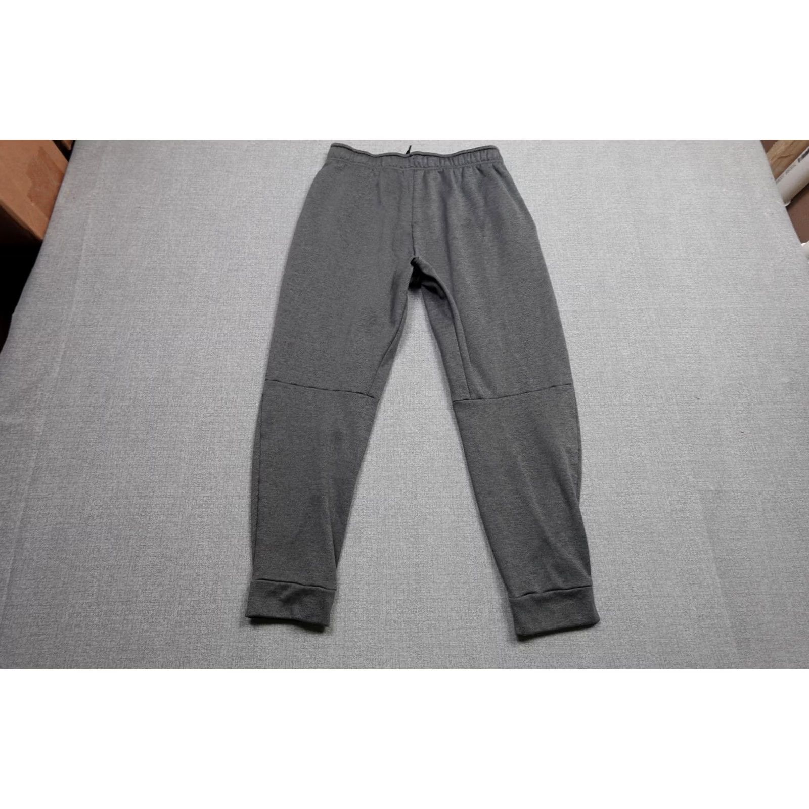 Nike Nike Dri-FIT Sweatpants Mens Large Gray Fleece Joggers Elastic Waist Athletic Pants Slim Tapered Casual Size US 33 - 3 Thumbnail