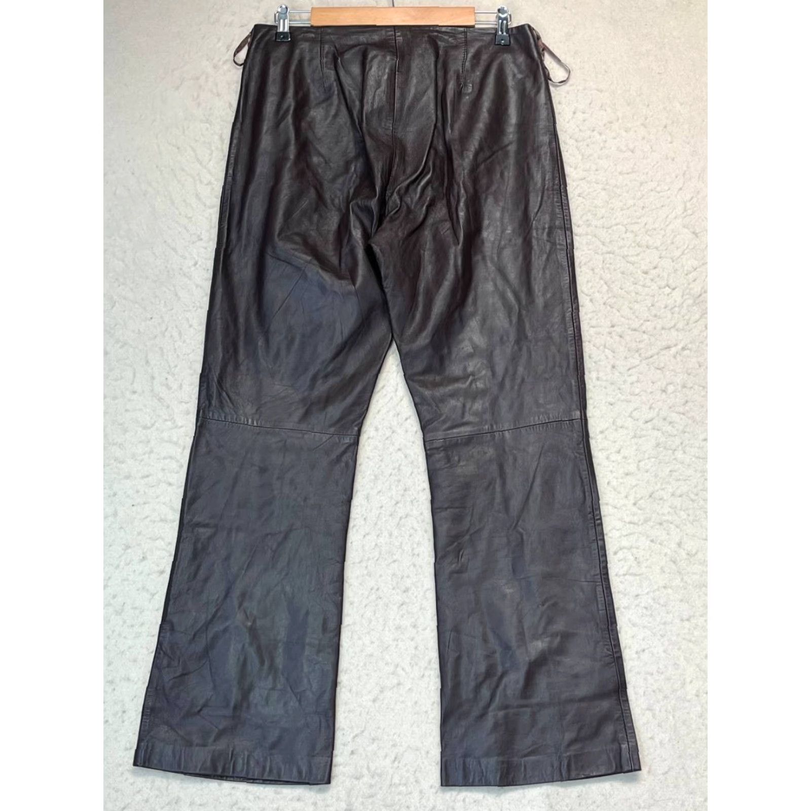 Vintage VINTAGE Vakko Boots Cut Pants Jeans Size 8 Brown Leather Bootcut High Rise Women Size 30" / US 8 / IT 44 - 2 Thumbnail