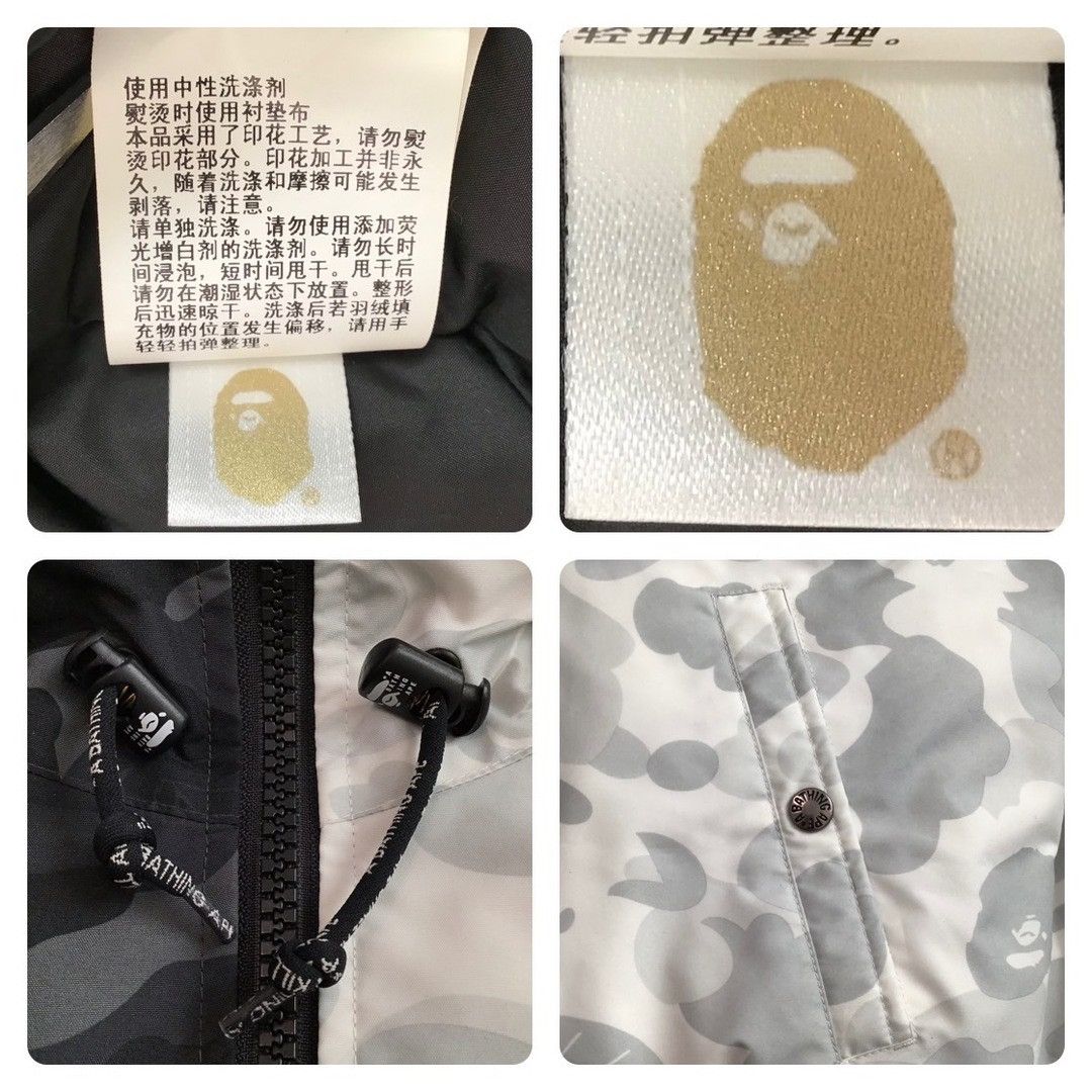 Bape × Neighborhood Neighborhood BAPE camo shark full zip hoodie Down Jacket APE Size US M / EU 48-50 / 2 - 10 Thumbnail