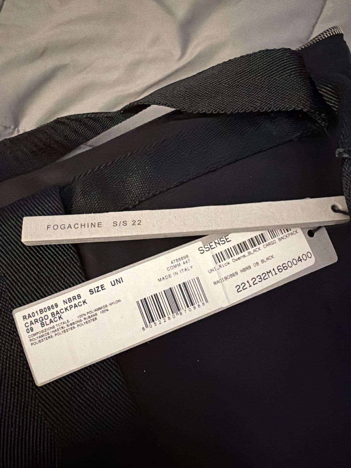 Rick Owens Rick Owens ss22 Fogachine Nylon Cargo Backpack Bag Size ONE SIZE - 7 Thumbnail