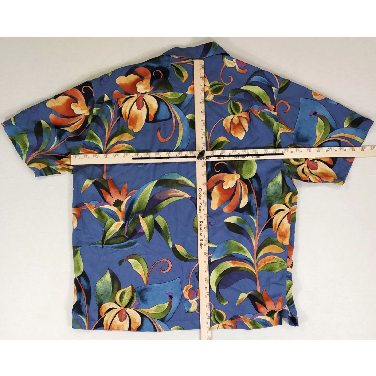 Tommy Bahama Tommy Bahama Shirt Camp Shirt Hawaiian Silk Allover Orchid Print Mens XL Short Sleeve Button-Up Multicolor Size US XL / EU 56 / 4 - 5 Thumbnail