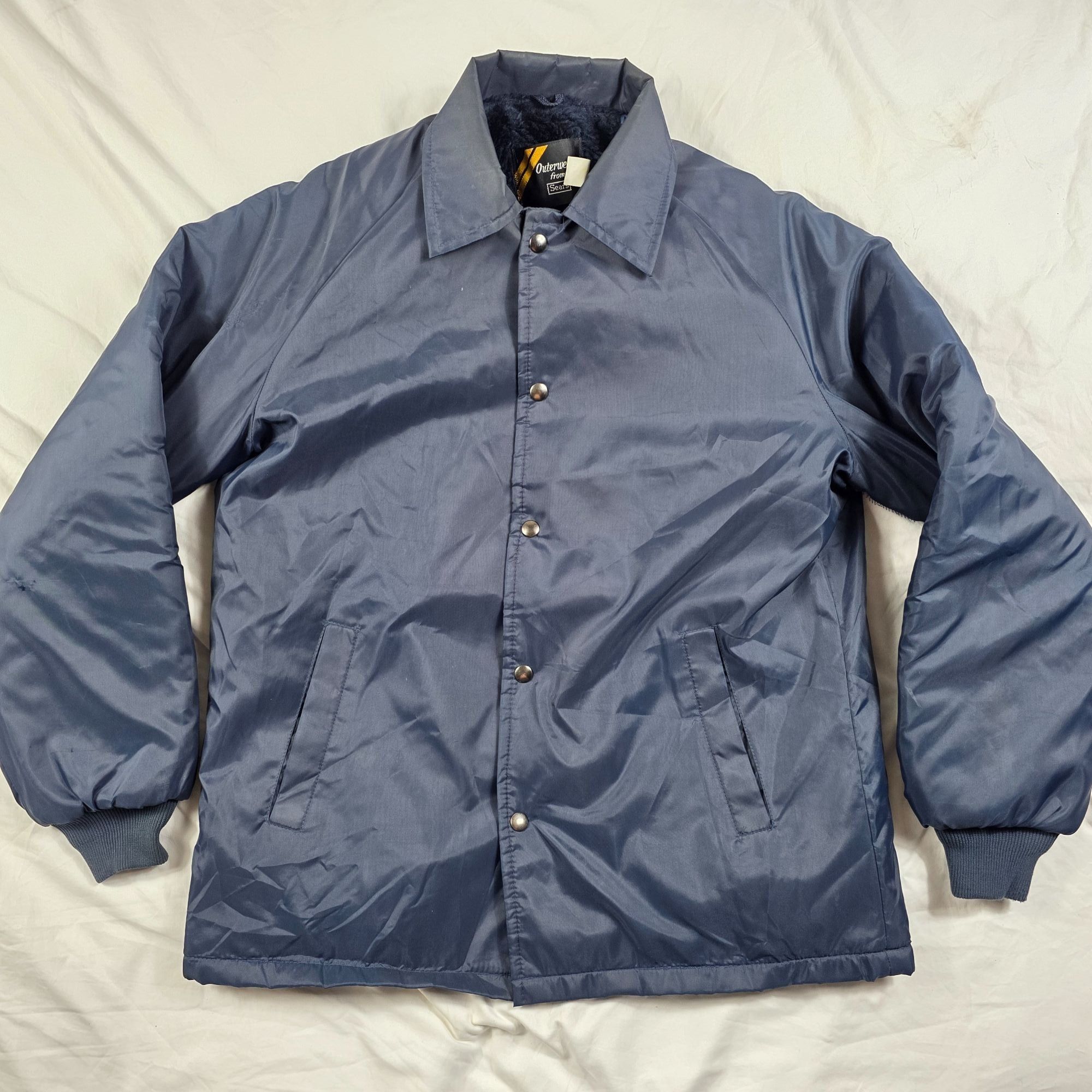 Sears Vintage Sears Outerwear Mens Size Medium Coach Jacket Blue F Size US M / EU 48-50 / 2 - 1 Thumbnail