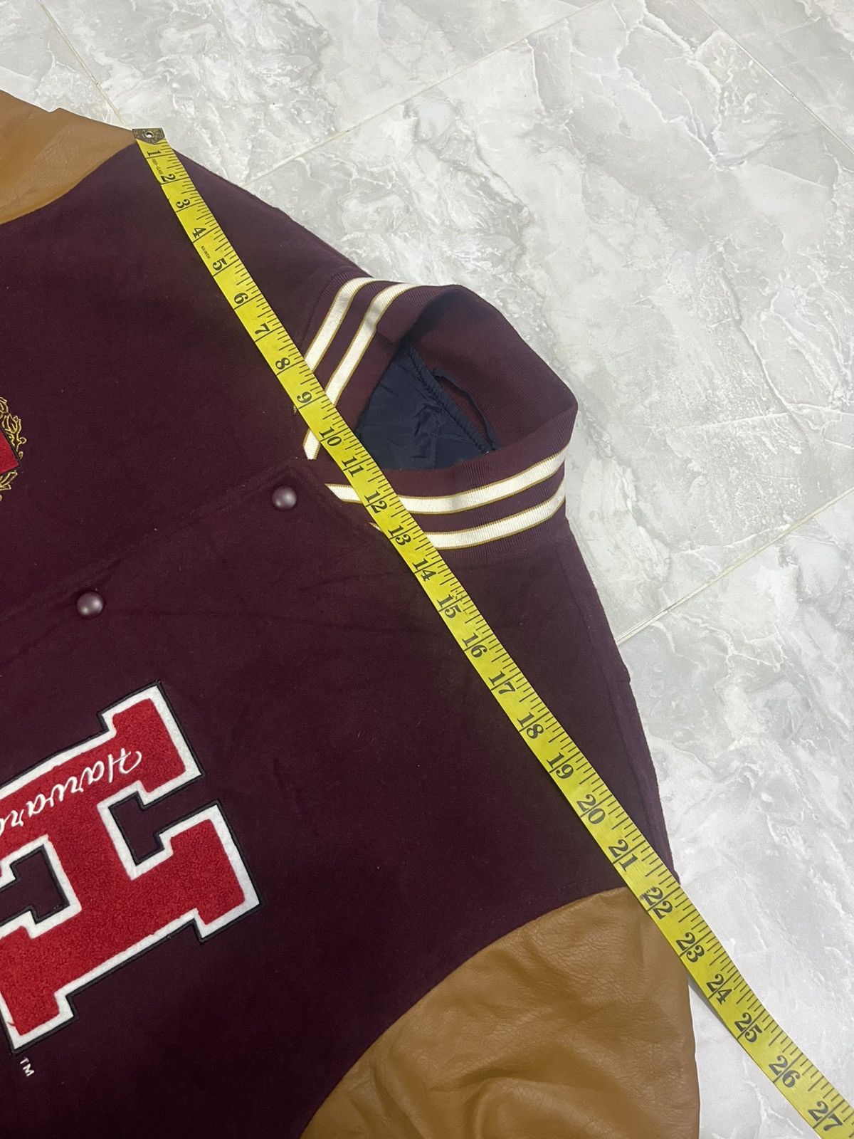 GU GU x Harvard Varsity Jacket Faux Leather Sleeves Size US XL / EU 56 / 4 - 21 Thumbnail