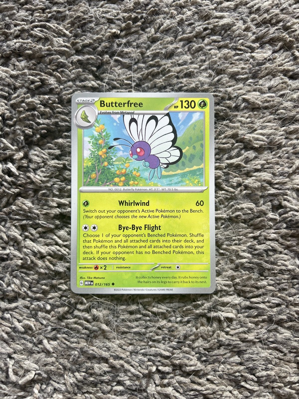 Hypebeast × Nintendo × Pokemon 2023 Pokémon Butterfree Stage 2 Card Size ONE SIZE - 1 Thumbnail