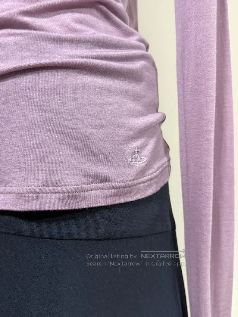 Vivienne Westwood Vivienne Westwood Light purple flounce long-sleeve top Size M / US 6-8 / IT 42-44 - 2 Thumbnail