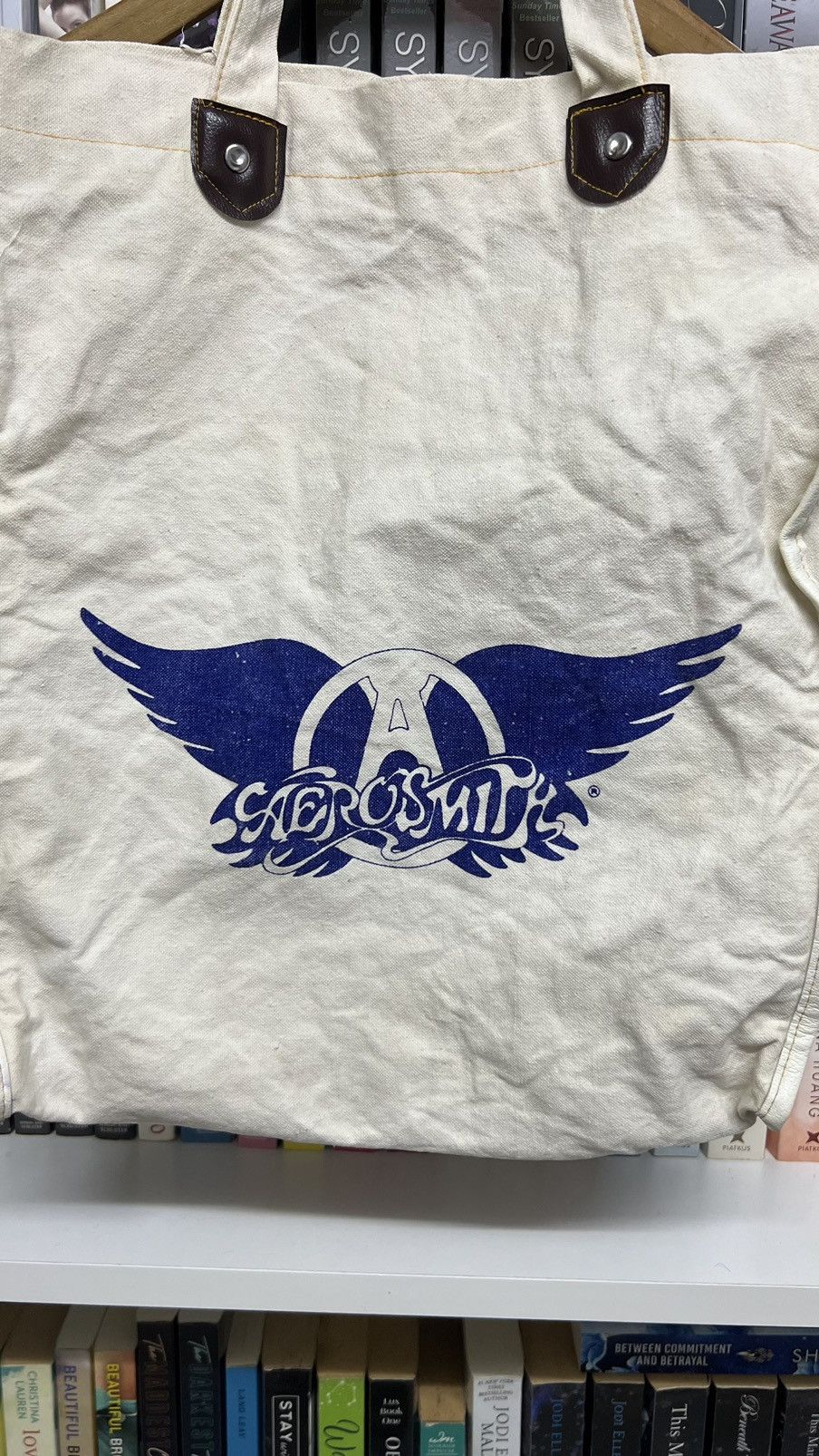 Aerosmith × Band Tees × Wings Of Liberty Aerosmith X Wings Tote Bag Size ONE SIZE - 3 Thumbnail