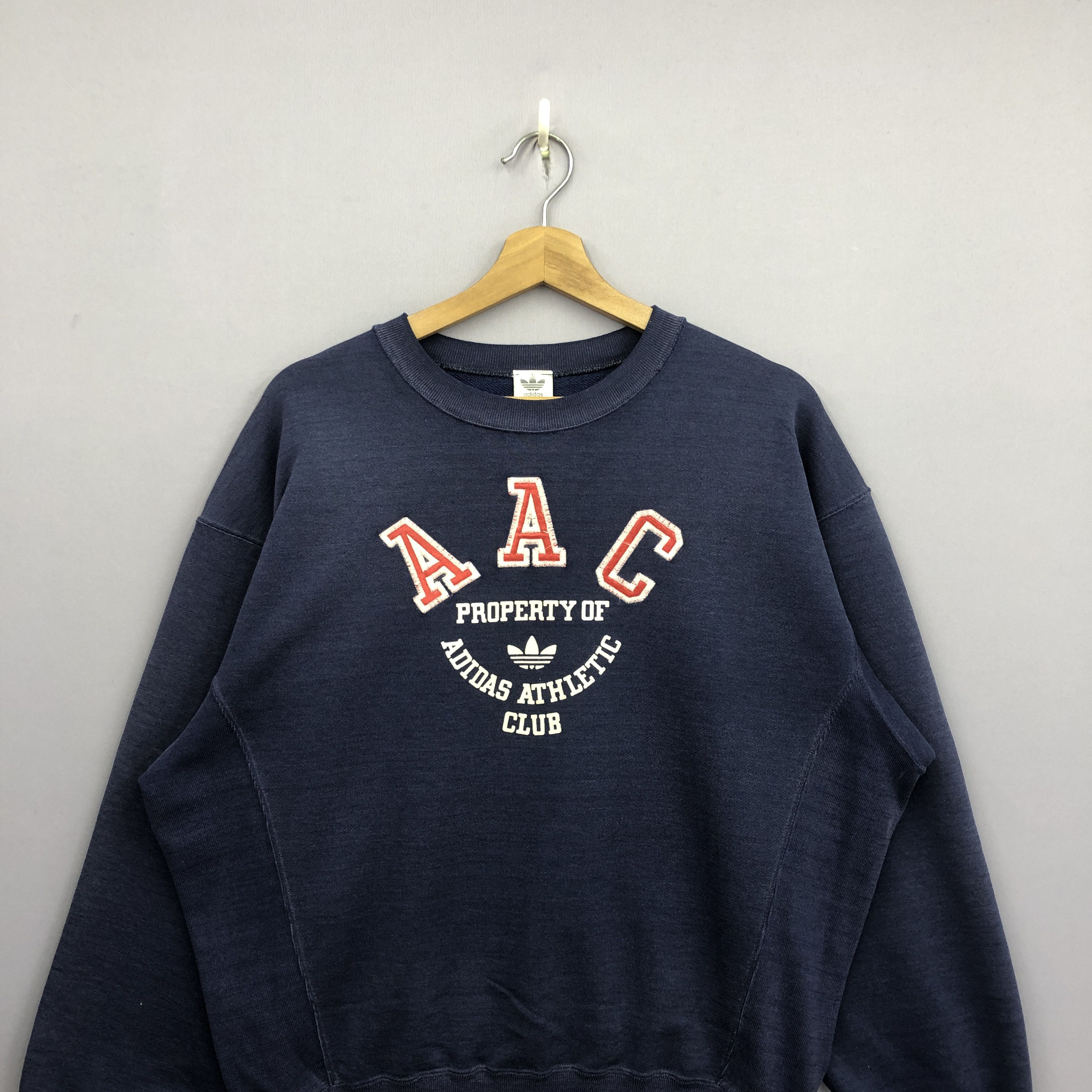 Adidas Vintage 90s Adidas Athletic Club Sweater Sweatshirt Jumper Size US L / EU 52-54 / 3 - 3 Thumbnail