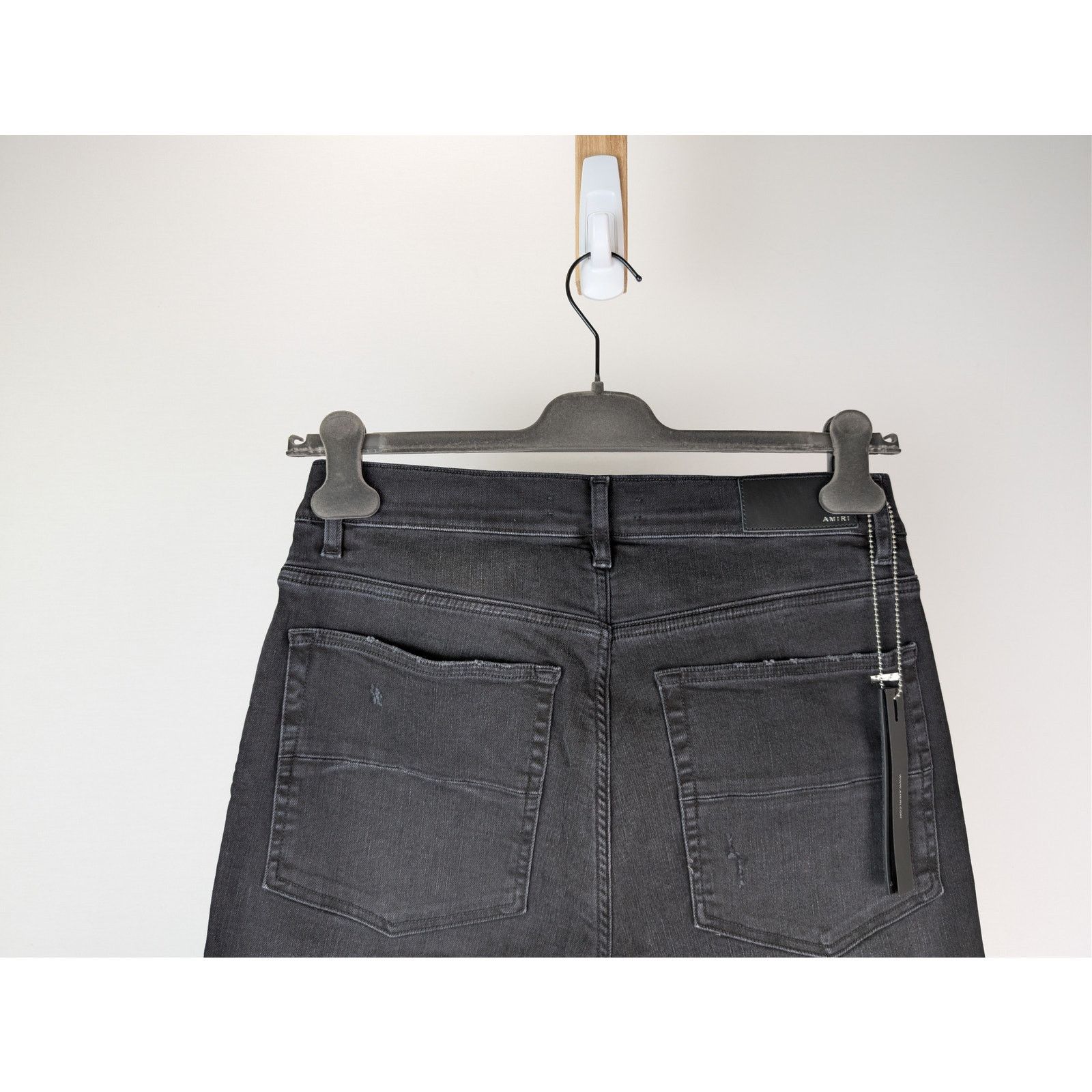 Amiri o1rshd1 MA Quad Applique Skinny Jeans in Black Size US 32 / EU 48 - 12 Thumbnail