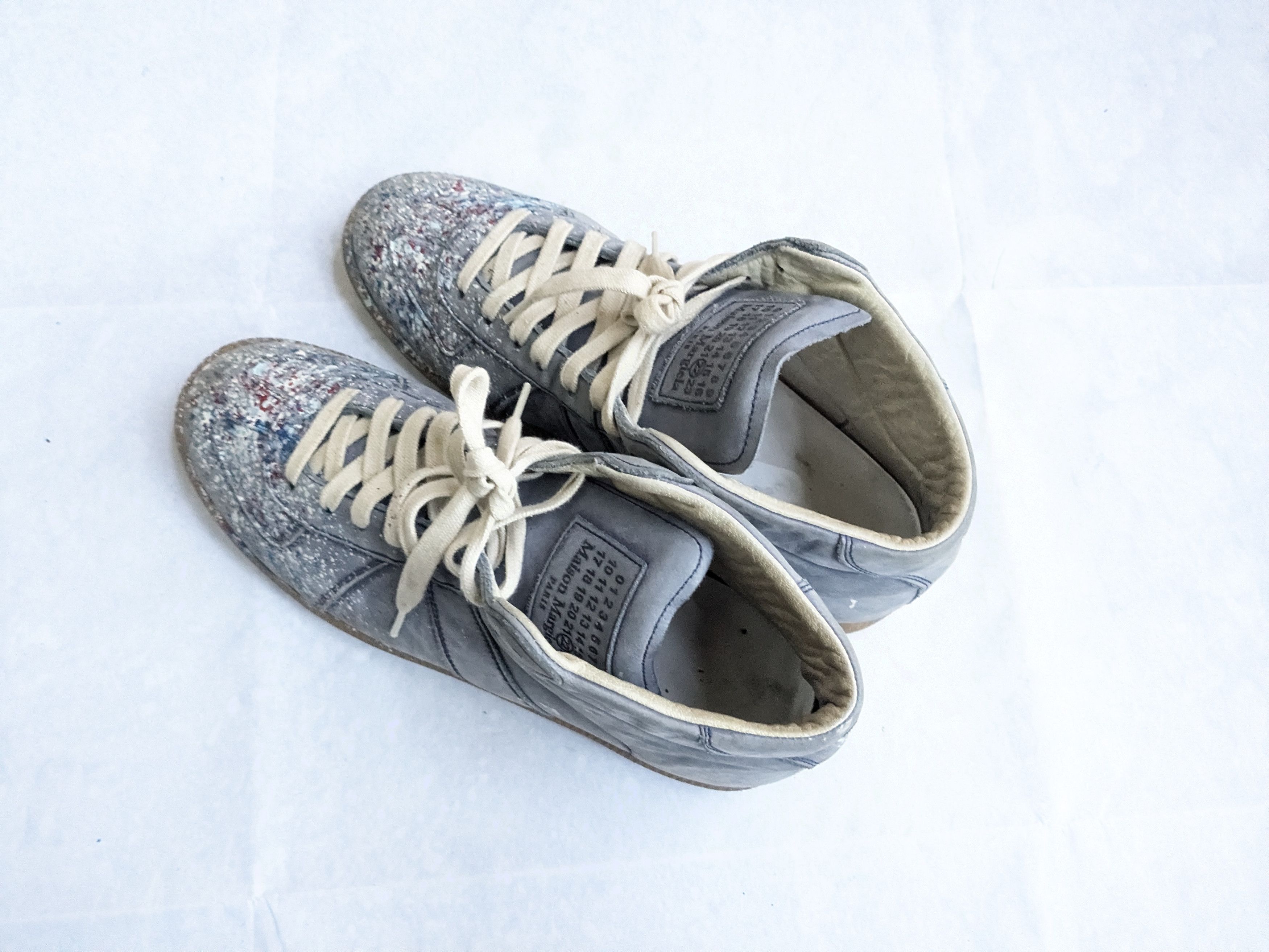 Maison Margiela Maison Margiela Replica GAT Paint Splatter Blue 9 42 High Size US 9 / EU 42 - 12 Thumbnail