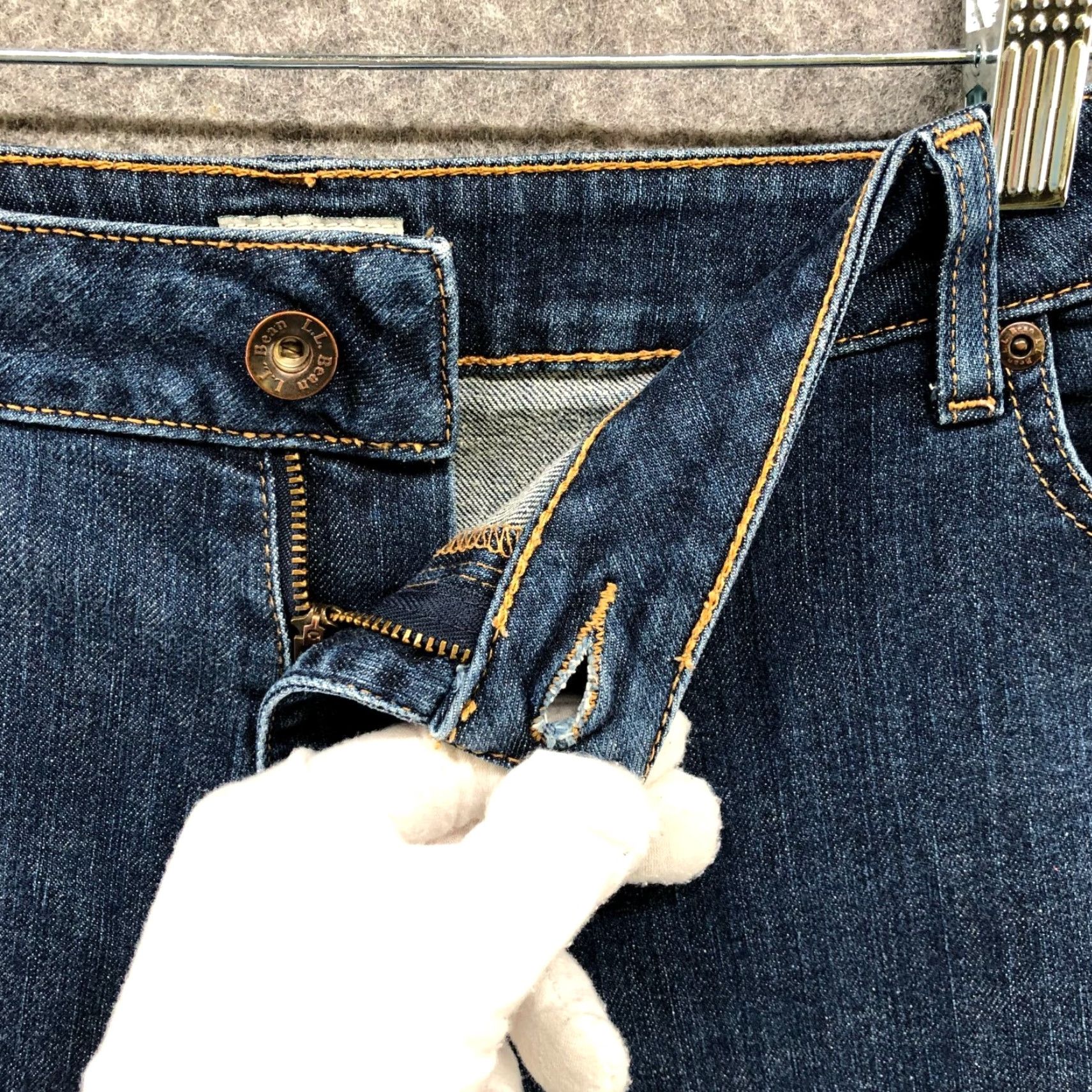 Vintage VINTAGE L.L. Bean Jeans Womens Plus Size 20 Tall Classic Fit Straight Leg Blue Denim Clothing Size 42" / US 20 - 6 Thumbnail