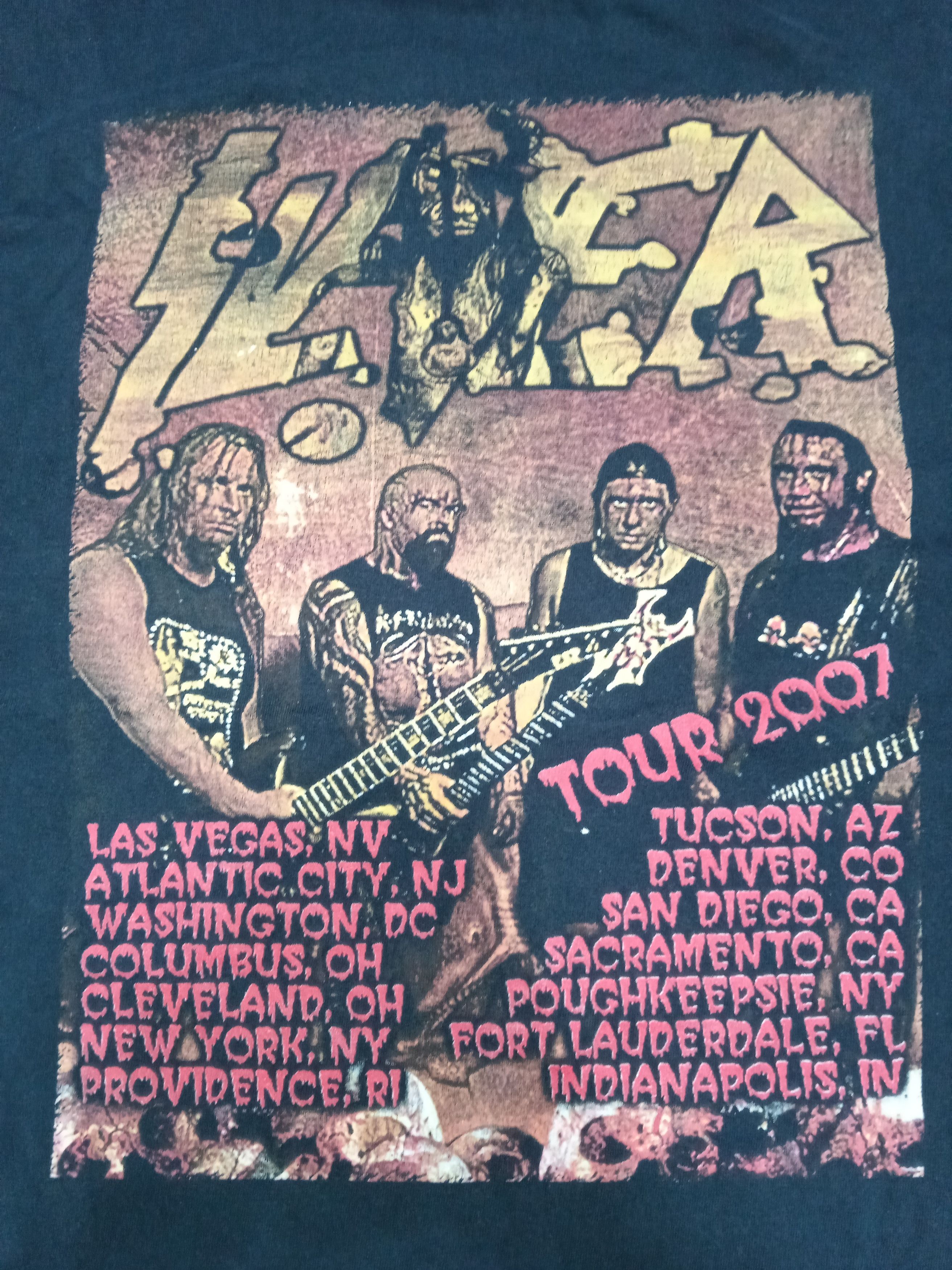 Band Tees × Vintage Vintage 2000s Slayer Christ Illusion 2007 Bootleg T Shirt Size US XL / EU 56 / 4 - 5 Thumbnail