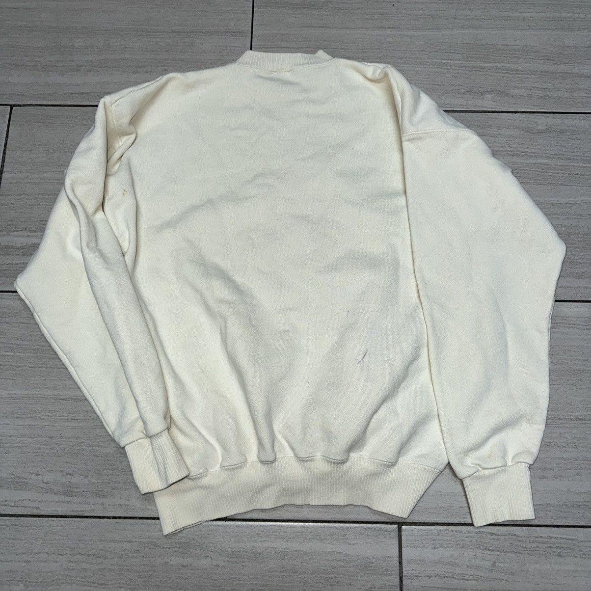 Vintage Off White Vintage Vanden Collegiate Single V Crewneck Size US XL / EU 56 / 4 - 4 Thumbnail