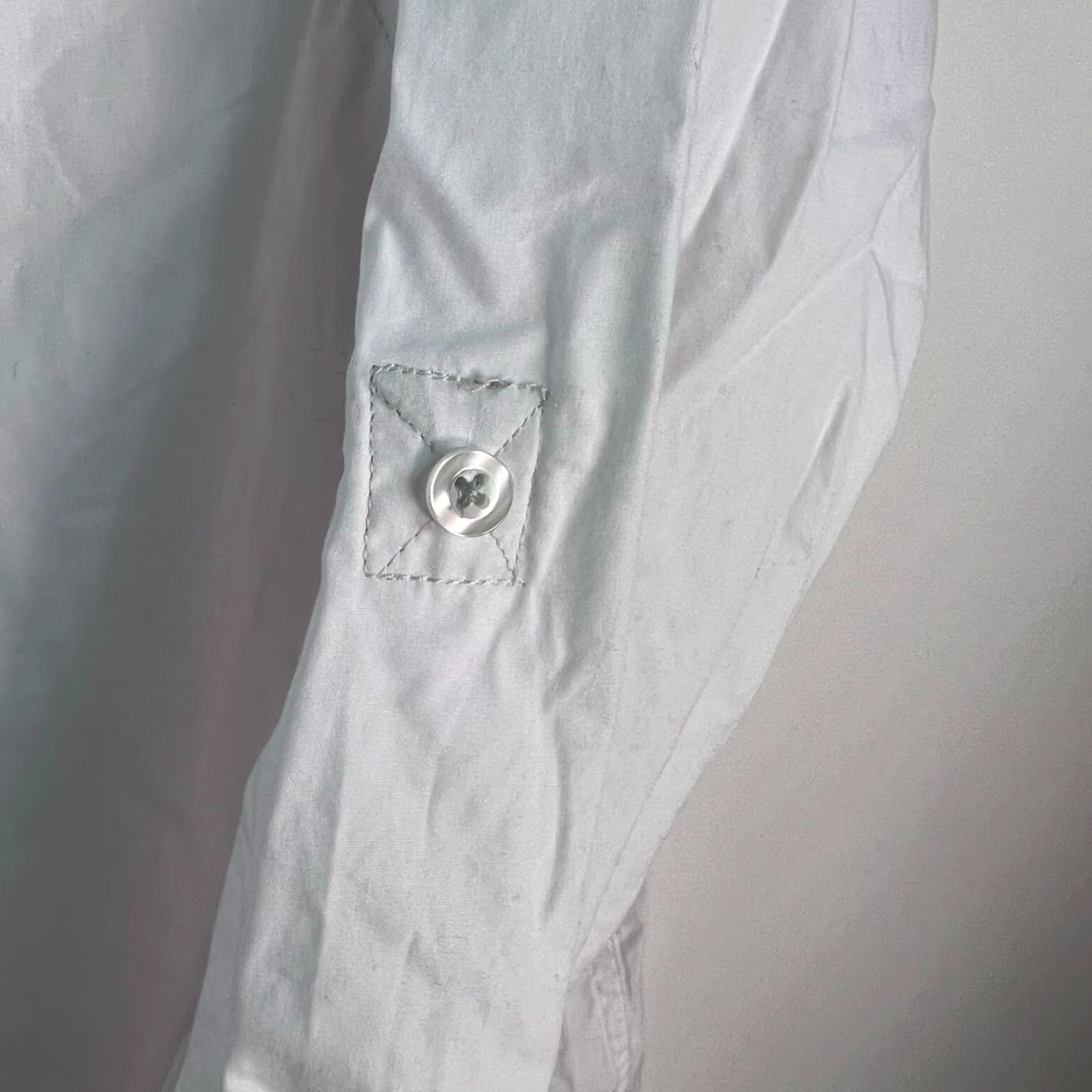 Vintage Tranquility & Mayham Mens Cotton Blend White Dress Shirt Size 3XL Size 48R - 2 Thumbnail