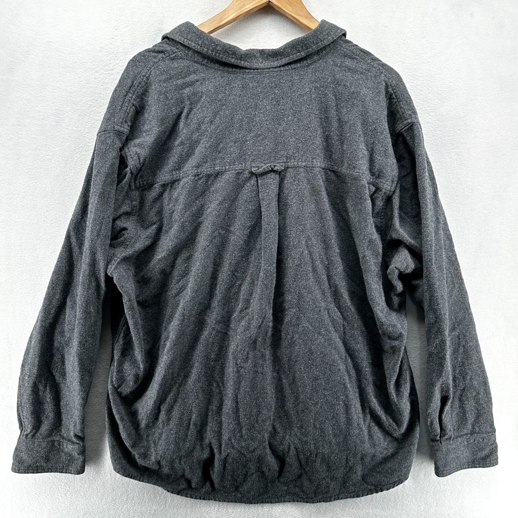 Vintage CQR Button-Up Shirt Gray Men's 2XL Long Sleeve Collared Cotton Pockets Size US XXL / EU 58 / 5 - 2 Thumbnail