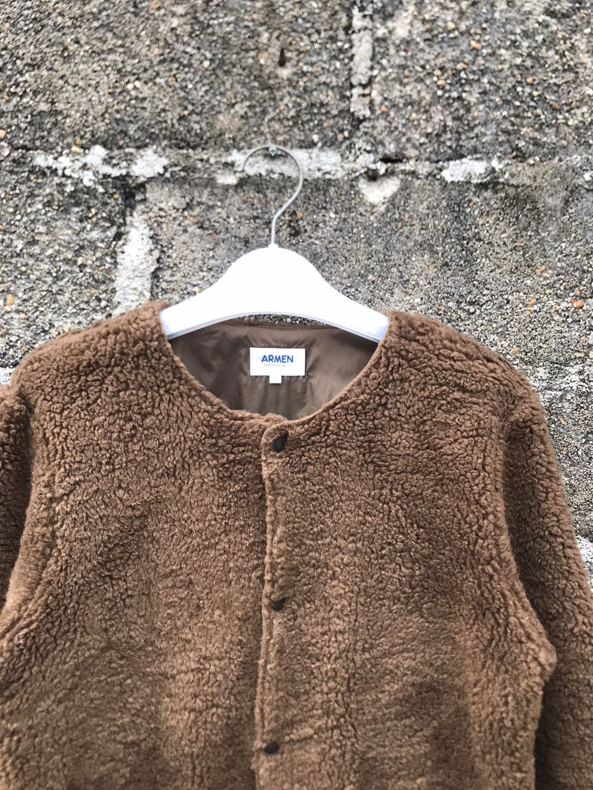 Japanese Brand × Vintage ⚡️Vintage Armen France Button Fleece Jacket Size S / US 4 / IT 40 - 5 Thumbnail