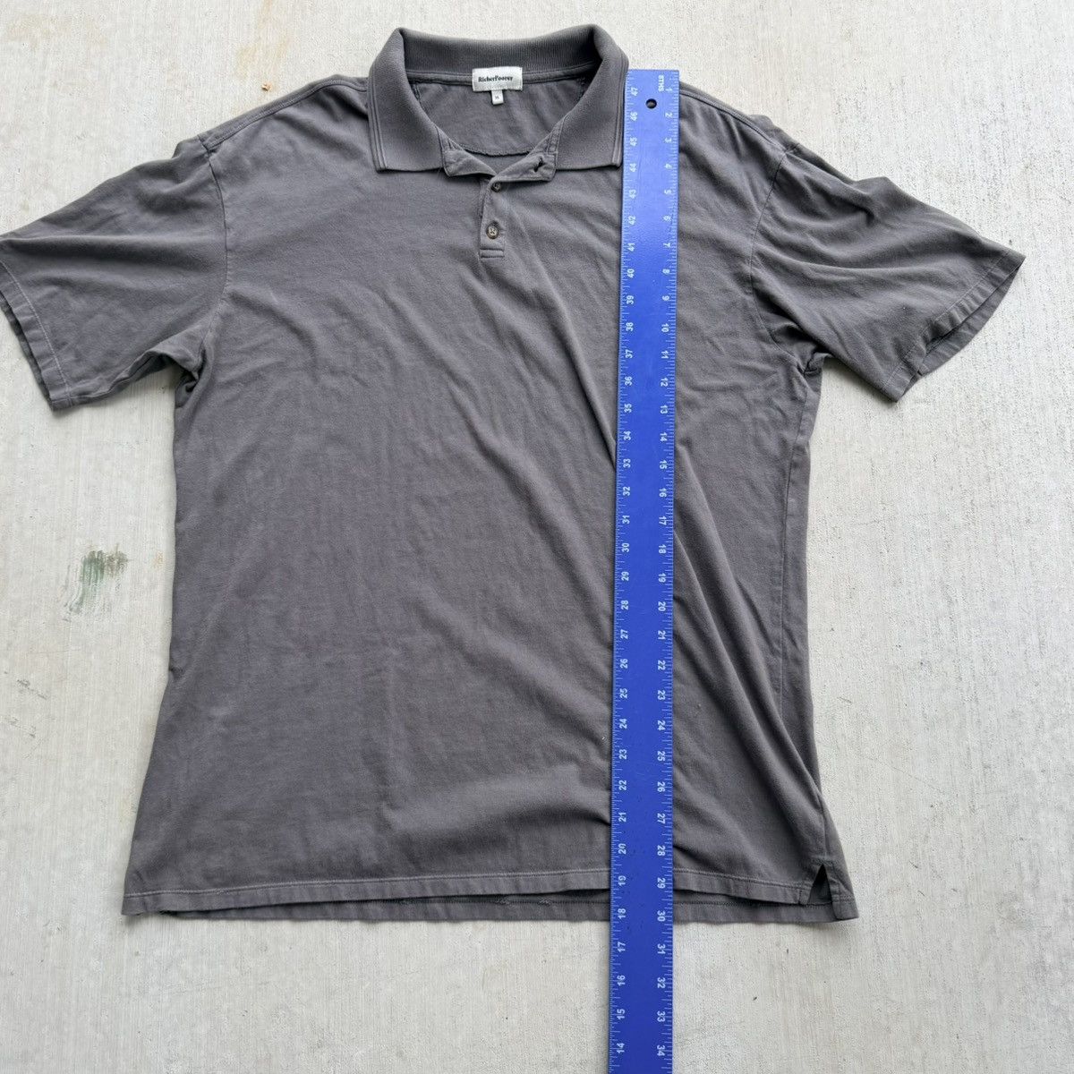 Richer Poorer Richer Poorer Polo Shirt Mens XL Gray Short Sleeve Popover Size US XL / EU 56 / 4 - 7 Thumbnail