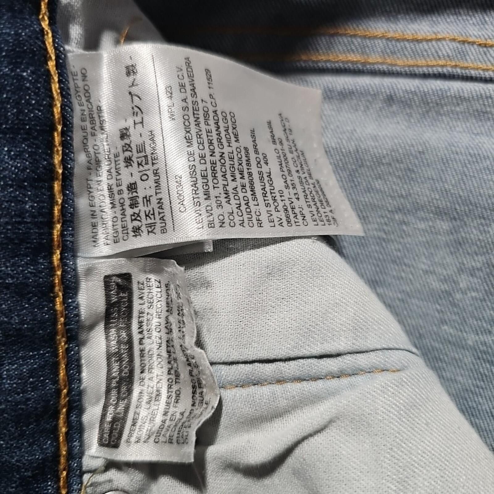 Levi's Levi Strauss 42x32 Straight Cut Jeans Size US 42 / EU 58 - 4 Thumbnail