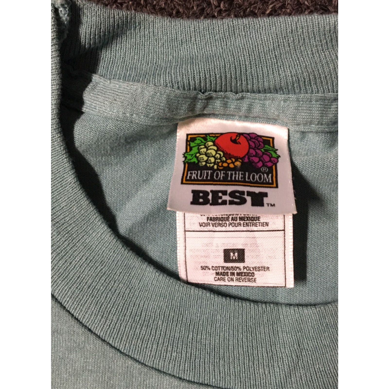 Fruit Of The Loom VINTAGE Tree Frog Rainforest Shirt M Green 90s 80s Jungle Nature Single Stitch Mens T-Shirt Size US M / EU 48-50 / 2 - 5 Thumbnail