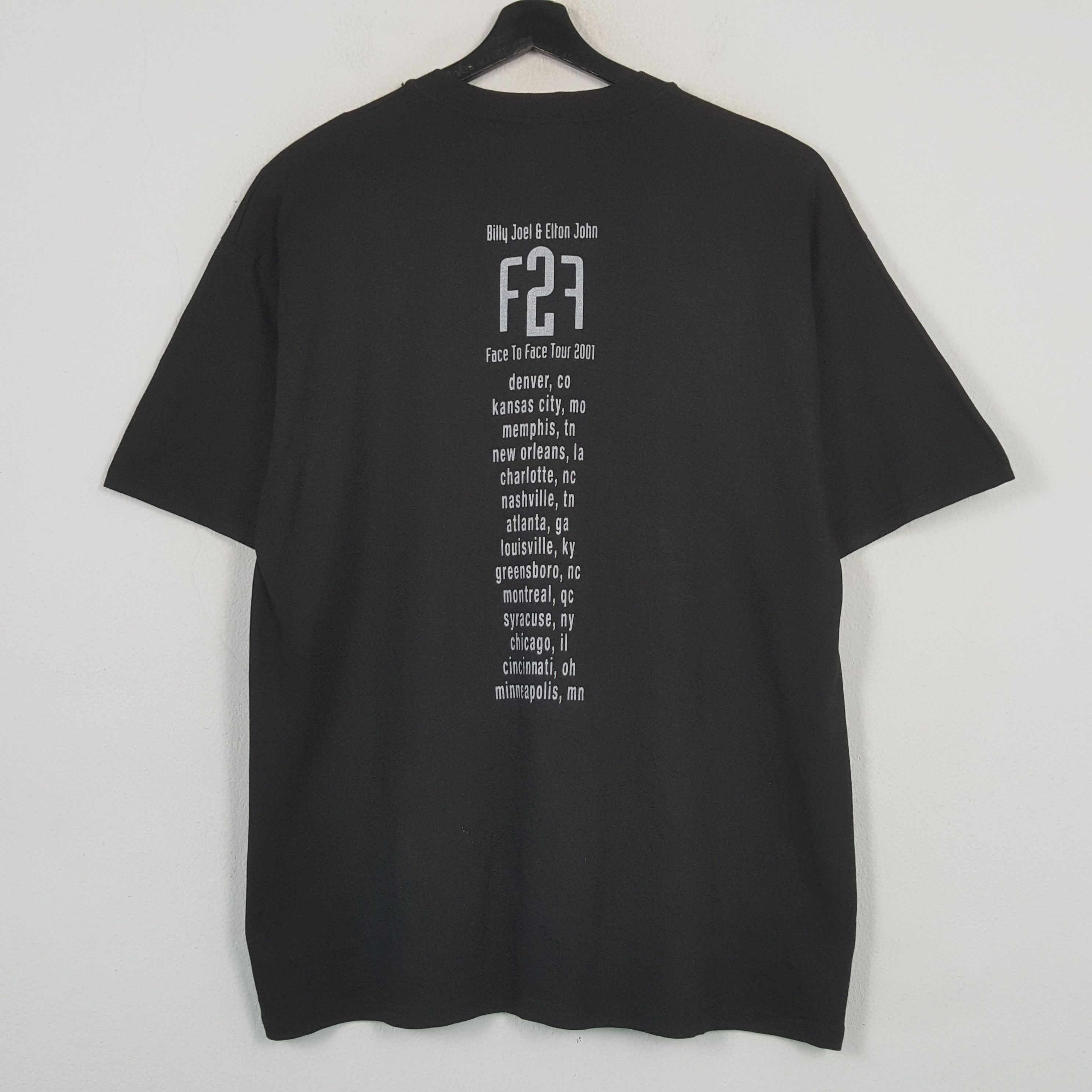 Hanes FACE 2 FACE Elton John Billy Joel Vintage Tshirt 31 Size US XL / EU 56 / 4 - 3 Thumbnail