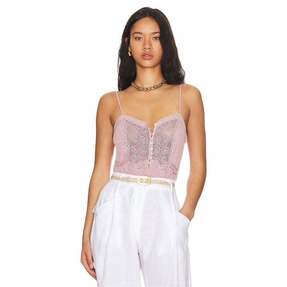 Free People NWT New $98 Free People Still The One Bodysuit Size XS Size XS / US 0-2 / IT 36-38 - 2 Thumbnail