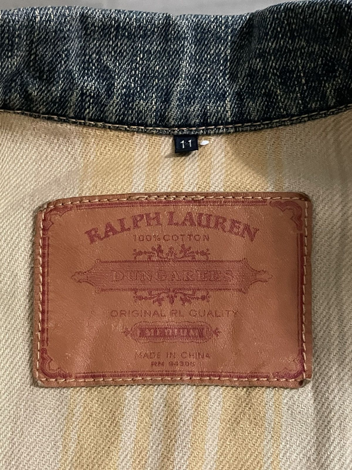 RRL Ralph Lauren × Ralph Lauren Ralph Lauren Type 2 Denim Jacket With Stripe Insulation Size M / US 6-8 / IT 42-44 - 12 Thumbnail