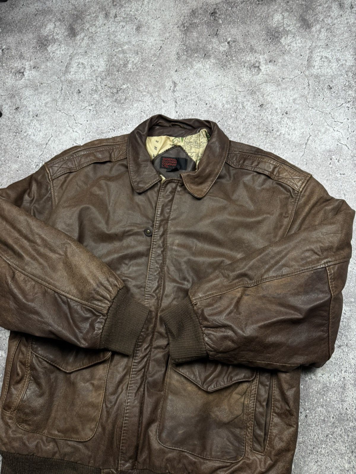 Japanese Brand Vintage Bomber Leather Jacket Avirex Schott Japanesse Y2K Size US L / EU 52-54 / 3 - 8 Thumbnail